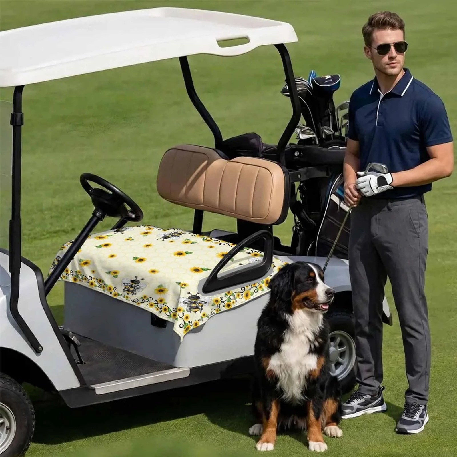 DecorLovee Golf Cart Seat Cover Towel, 51 x 31 in image 3
