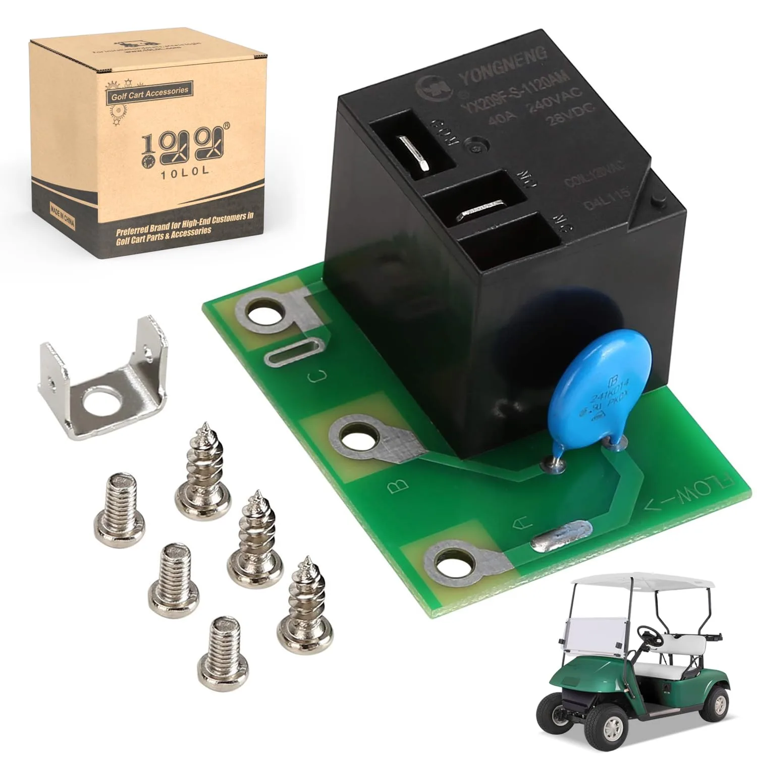 10L0L E-Z-GO Powerwise II Charger Relay Board