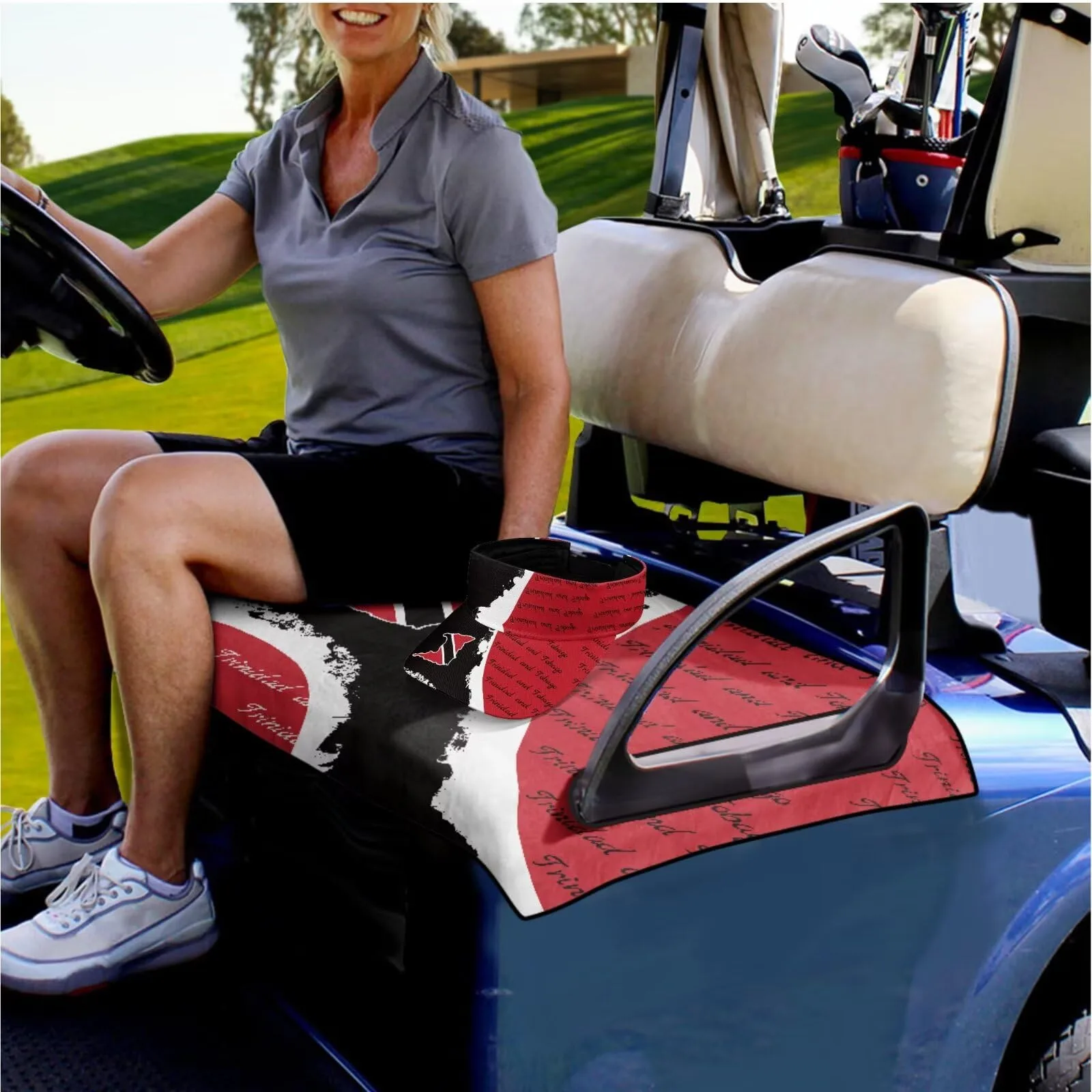 Yewattles Golf Cart Seat Cover for Club Car 2-Seat Carts image 2