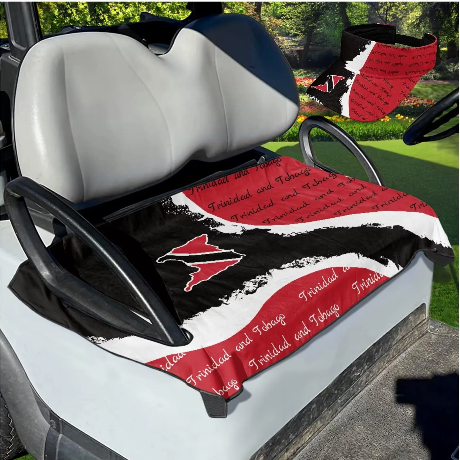 Yewattles Golf Cart Seat Cover for Club Car 2-Seat Carts image 3