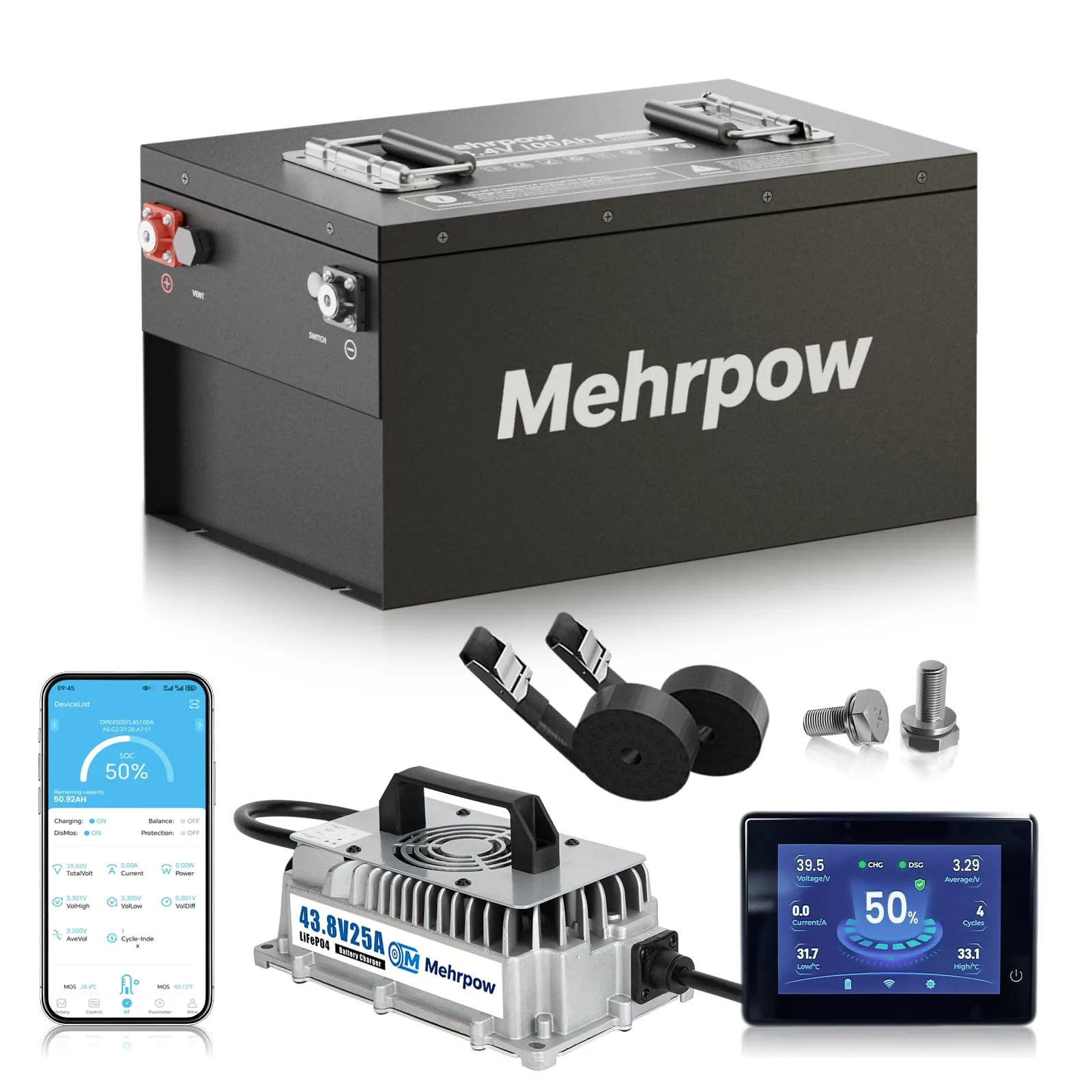 Mehrpow 36V 100Ah Lithium Golf Cart Battery MP-51.2V