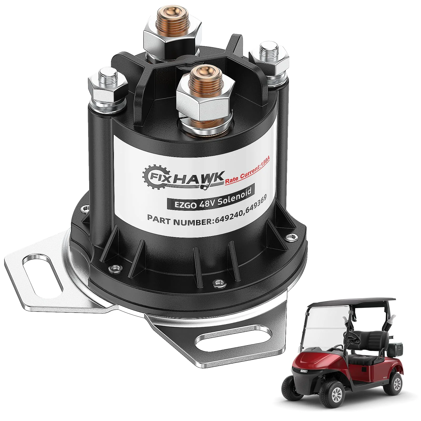 FIXHAWK 48V 150A Solenoid for E-Z-GO RXV Golf Carts