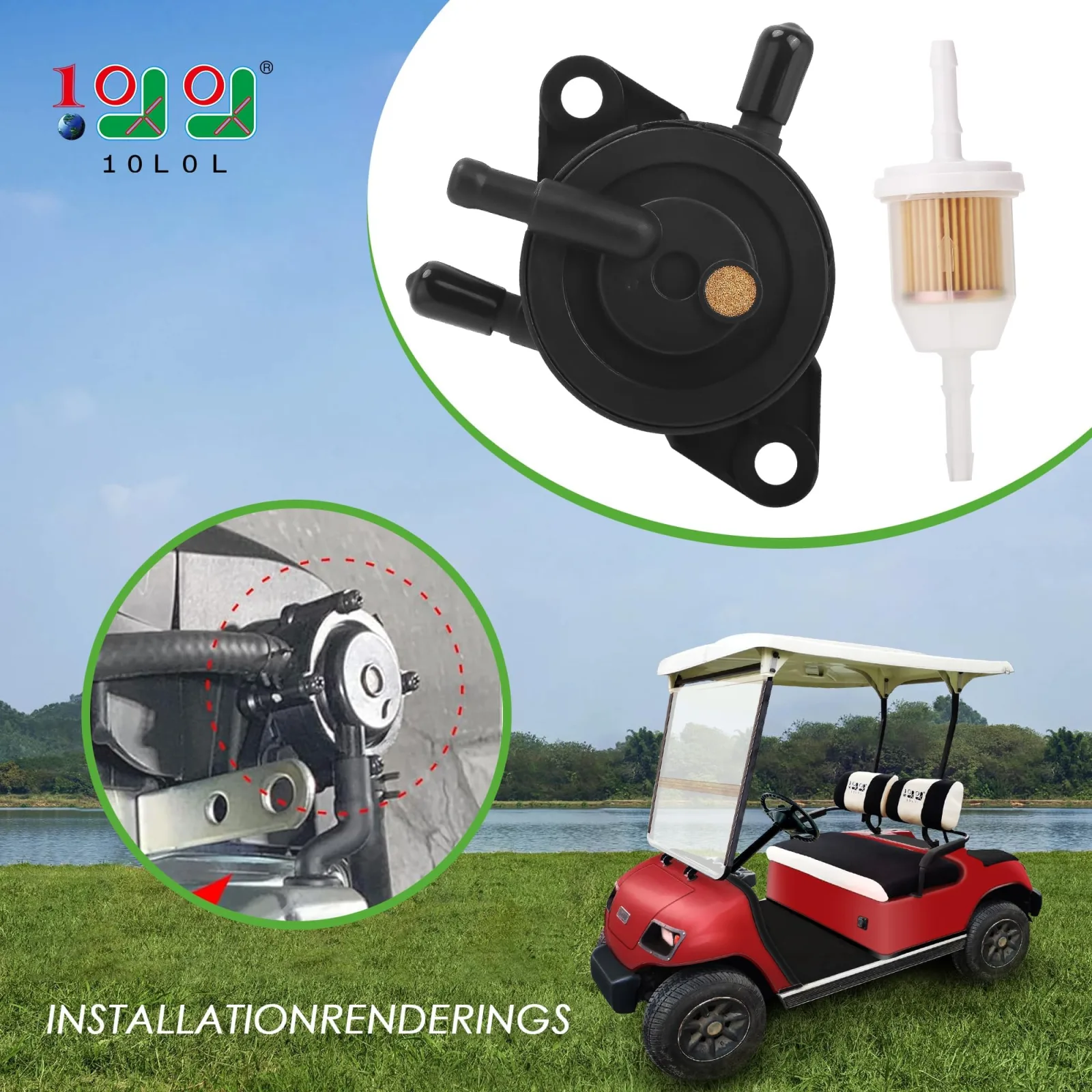 10L0L Fuel Pump Kit for Yamaha G16-G20, G22 and G29 image 4