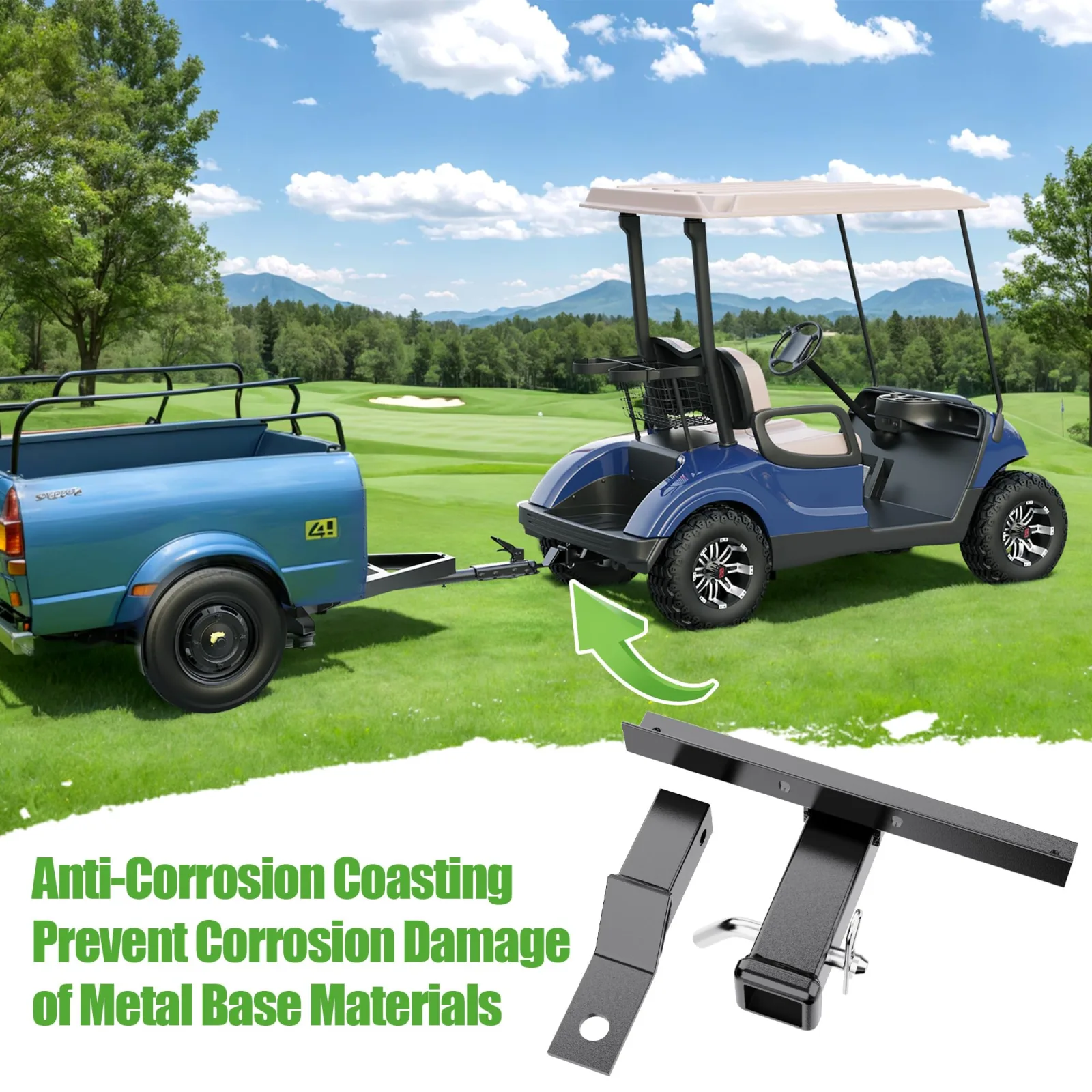 10L0L Bumper Hitch for Yamaha Drive, G14 & G29 image 3