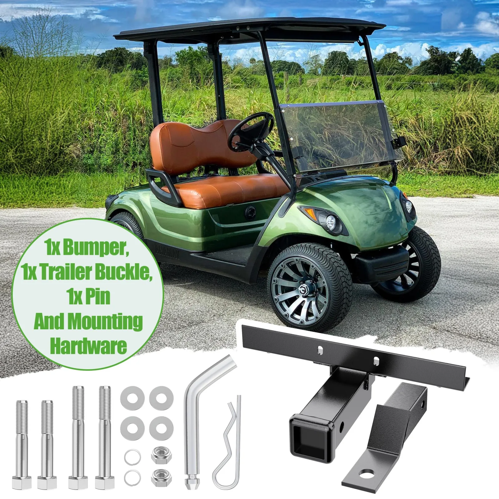 10L0L Bumper Hitch for Yamaha Drive, G14 & G29 image 4