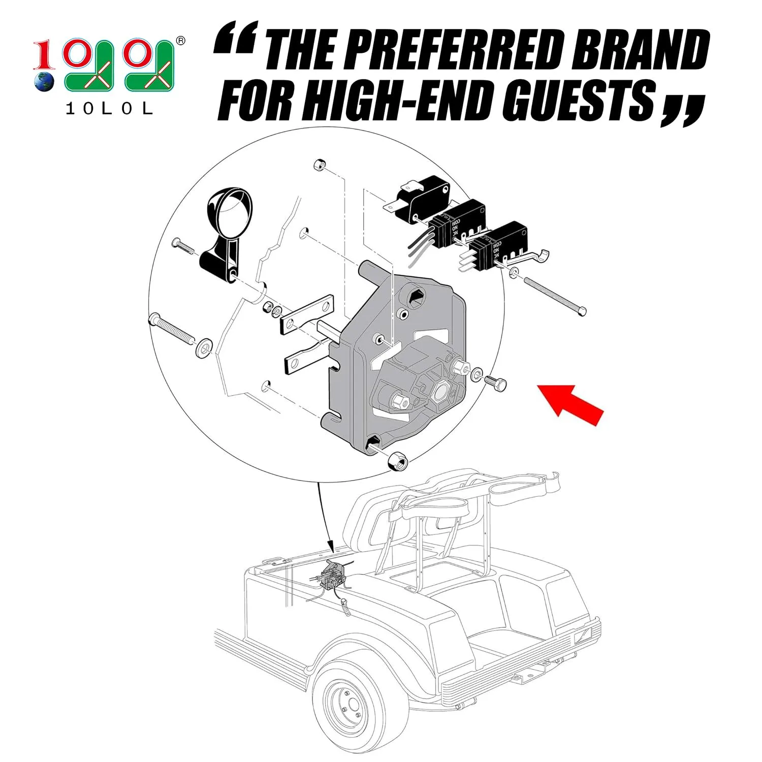 10L0L Forward Reverse Switch for Club Car DS 101753004 image 2