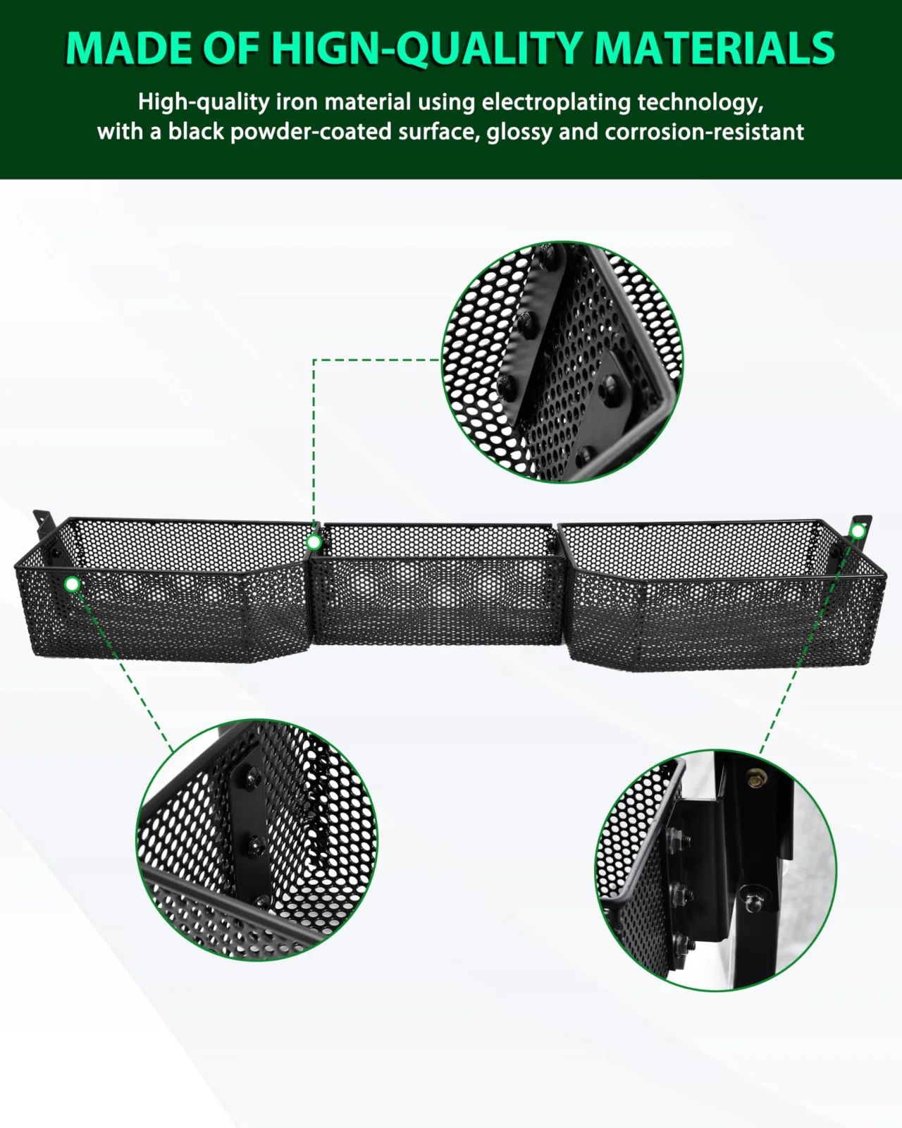POKIAUTO Inner Front Storage Basket for Club Car Tempo 2025 – POKI-UTV-250802 image 4