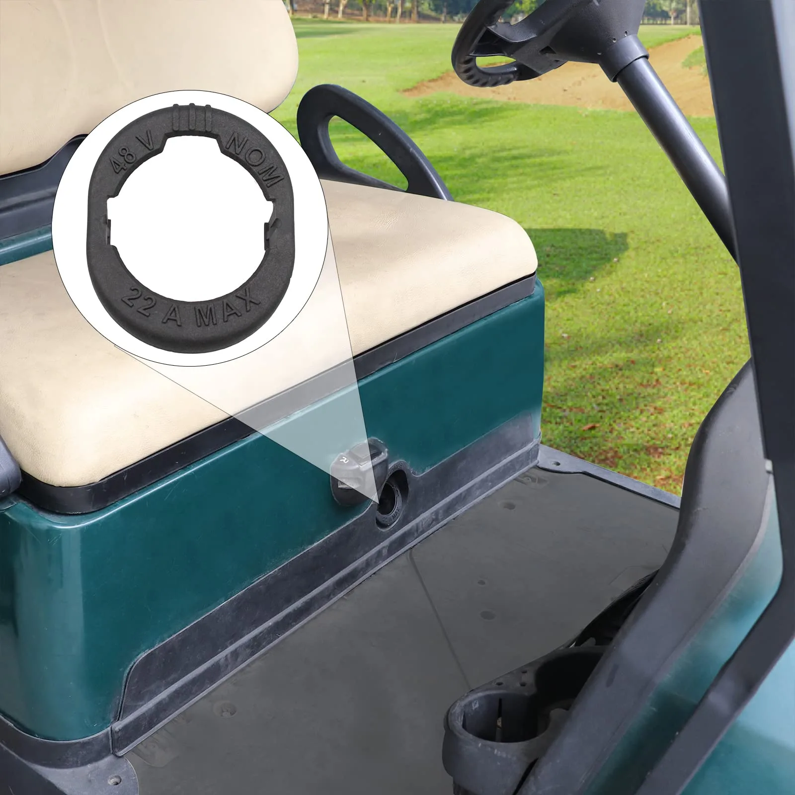 Panglong 48V Club Car Precedent Charger Receptacle Trim image 3