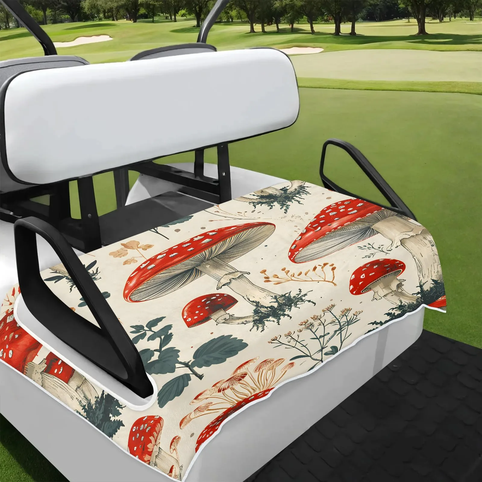 Tiveruda Golf Cart Seat Cover for Double Seats