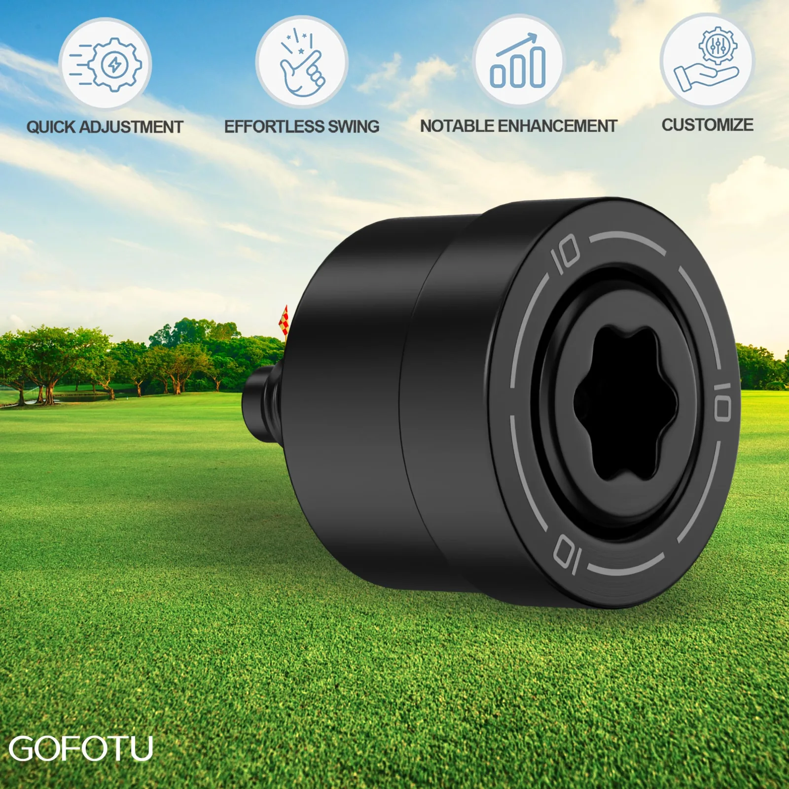 Gofotu 10g Weight and Screw for TaylorMade Qi4D Driver image 4