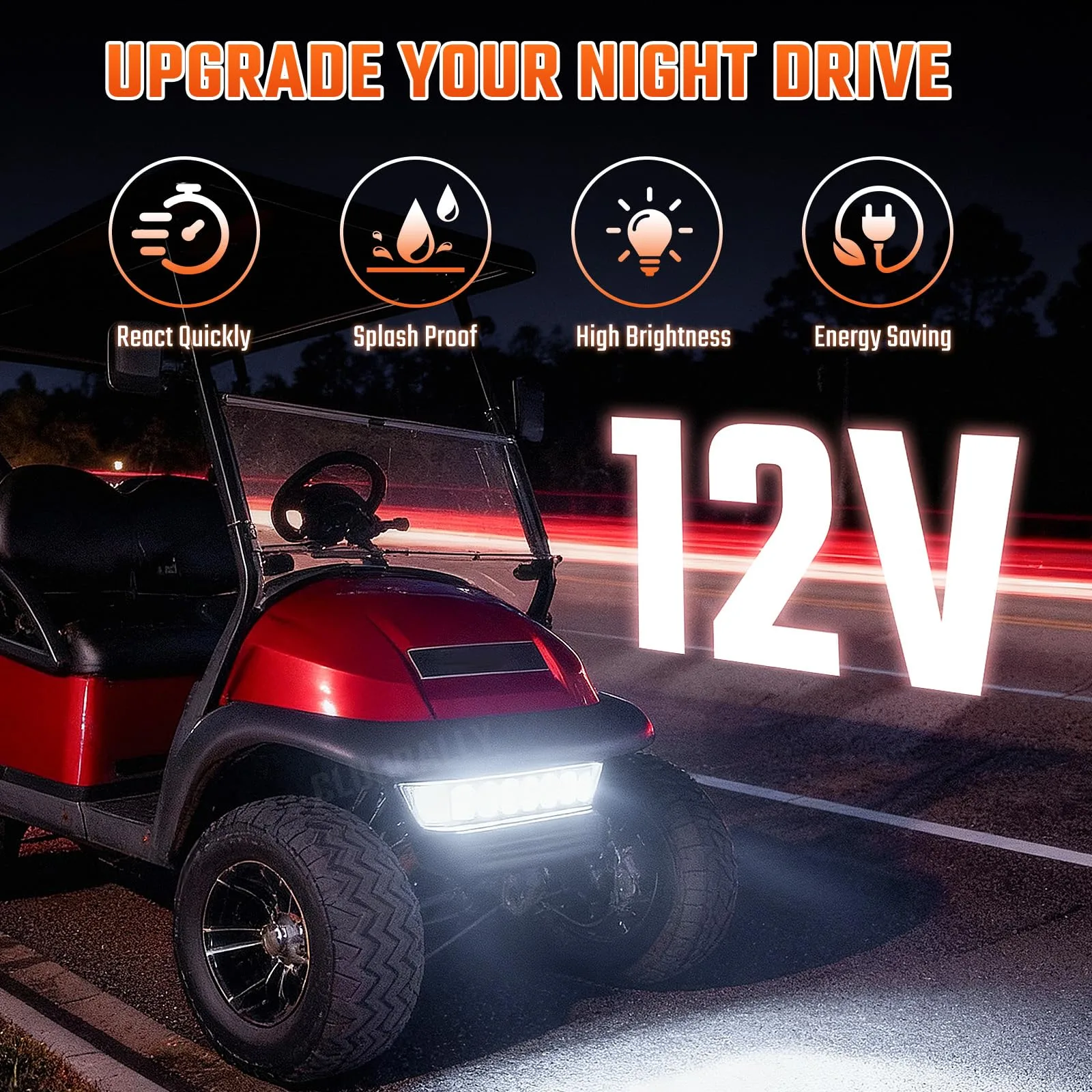 CLUBRALLY LED Headlight Bar for Club Car Precedent image 3
