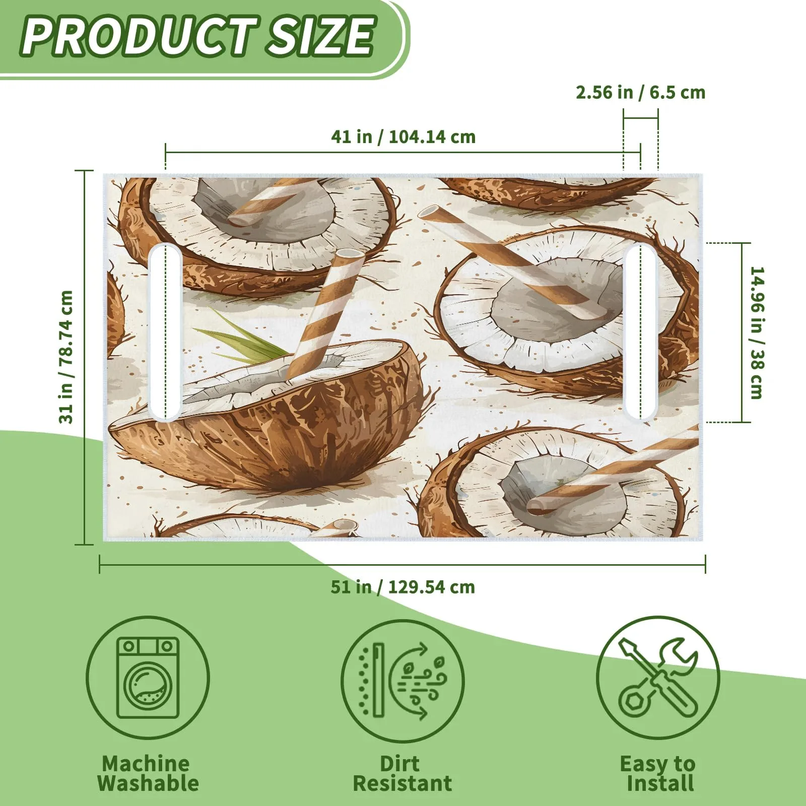 Tiveruda 51 x 31 in Universal Golf Cart Seat Cover — Polyester image 2