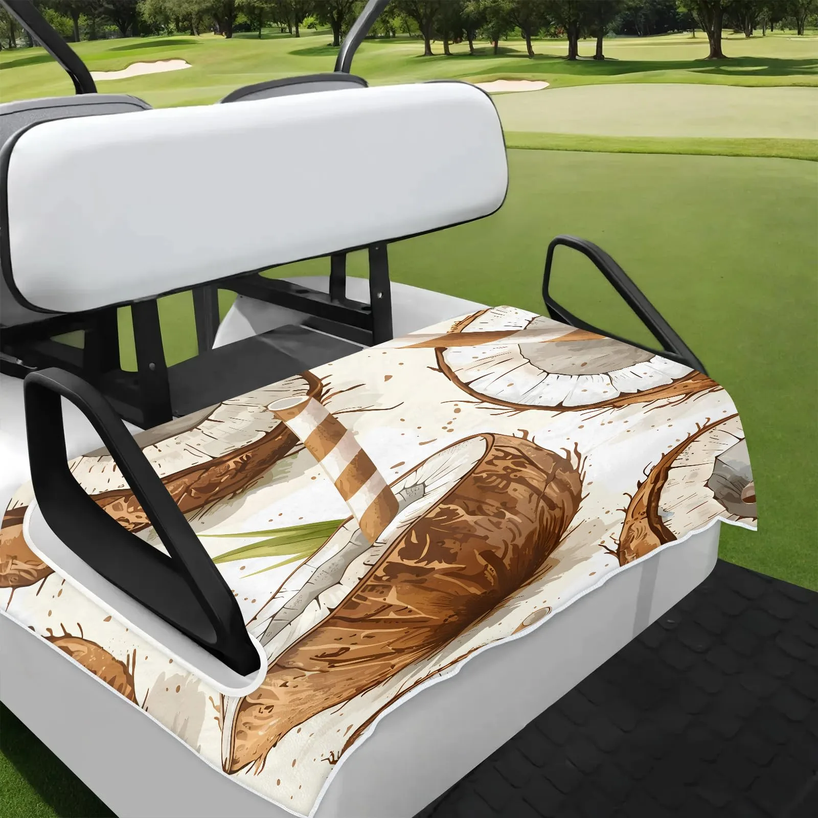 Tiveruda 51 x 31 in Universal Golf Cart Seat Cover — Polyester