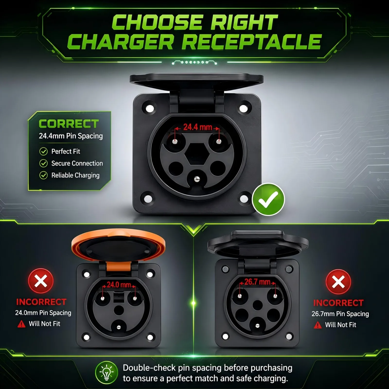PolyEnergy Golf Cart Charging Port for MadJax XSeries Storm image 4