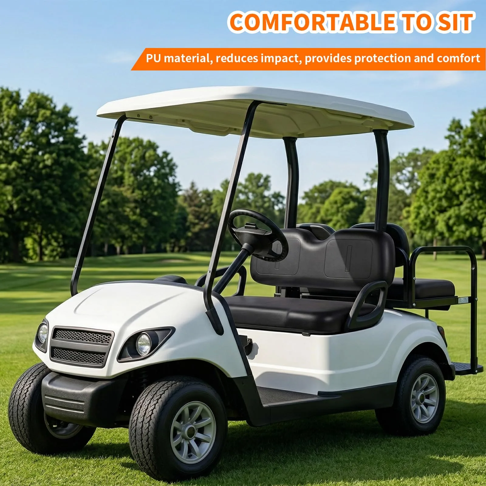 Hubxinly Front Seat Cushion Set for E-Z-GO Medalist (1994–2013) image 4
