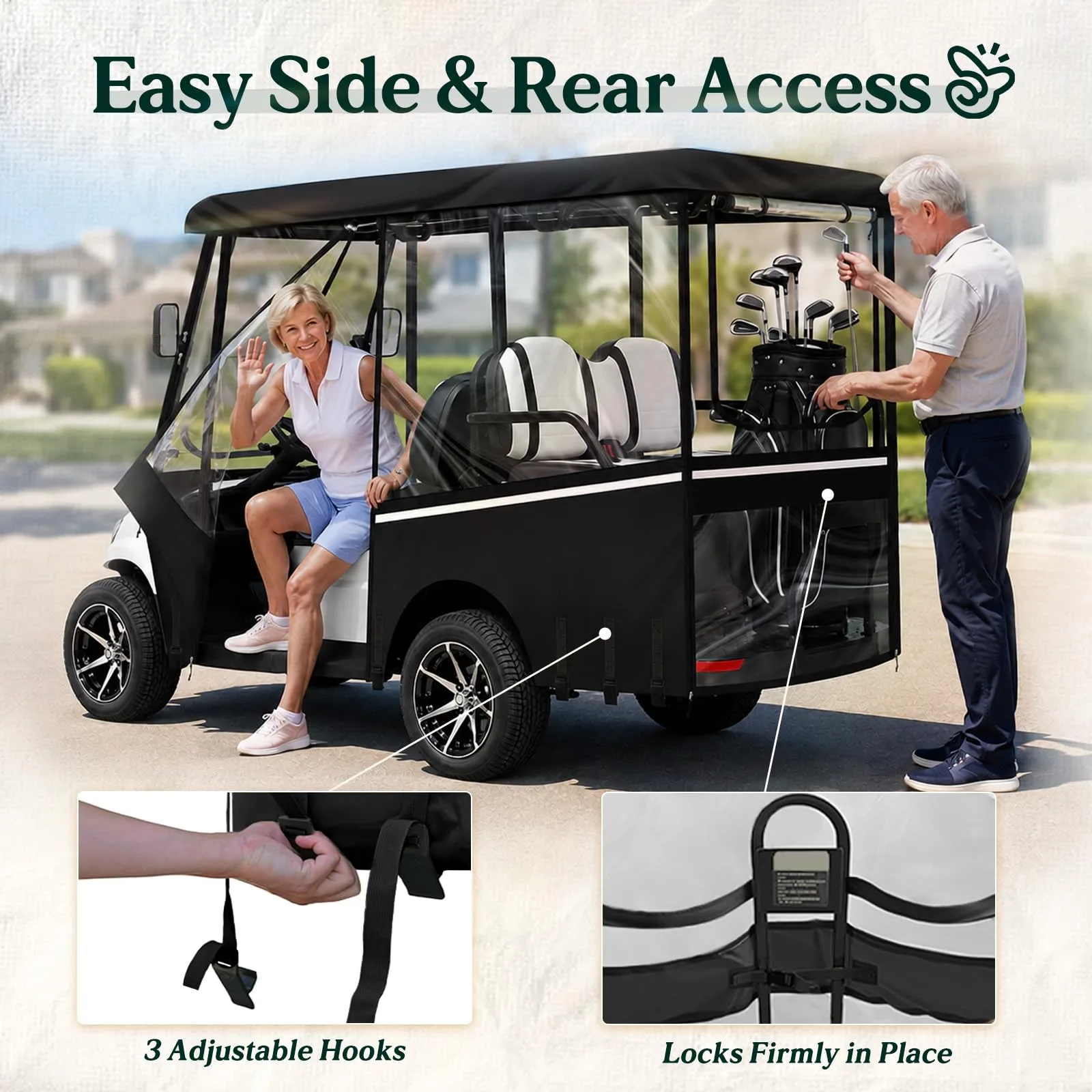 LUPPLE YQ4+42B Evolution Golf Cart Enclosure image 4