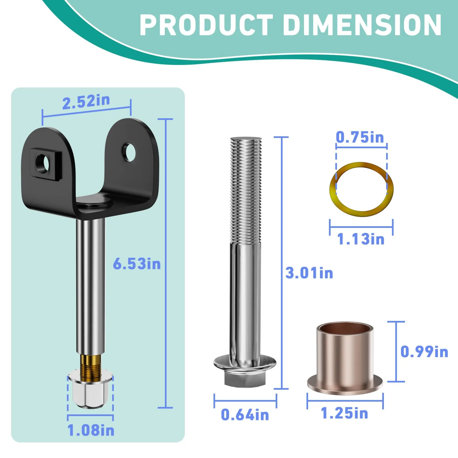 DRIVE UP King Pin Repair Kit for Club Car Precedent image 4