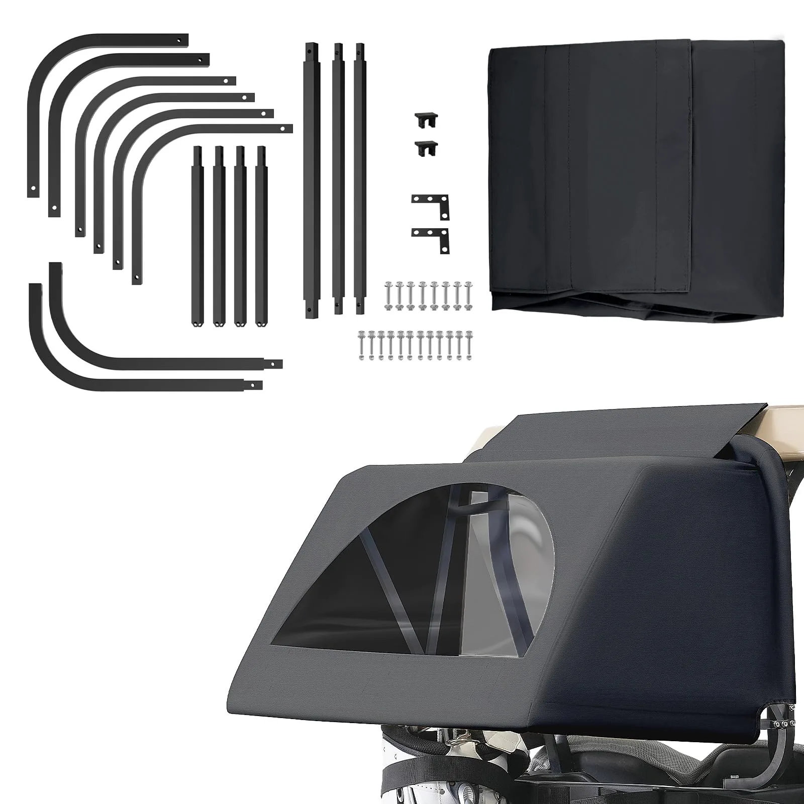 CLUBRALLY Golf Cart Rear Bag Rain Cover Kit
