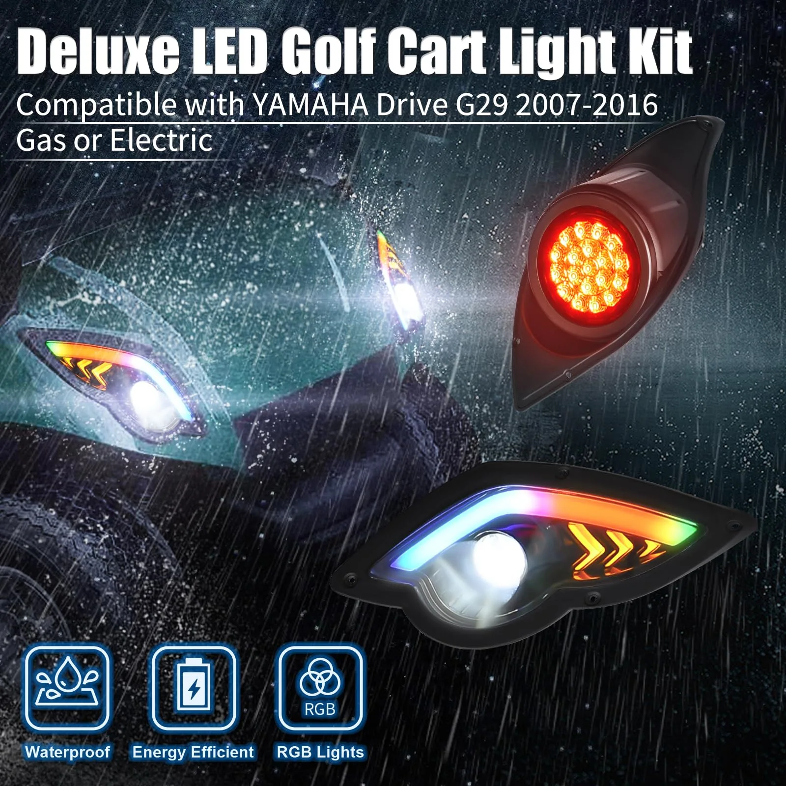 HHLZM RGB LED Light Kit for Yamaha G29 Drive 2007+ image 2