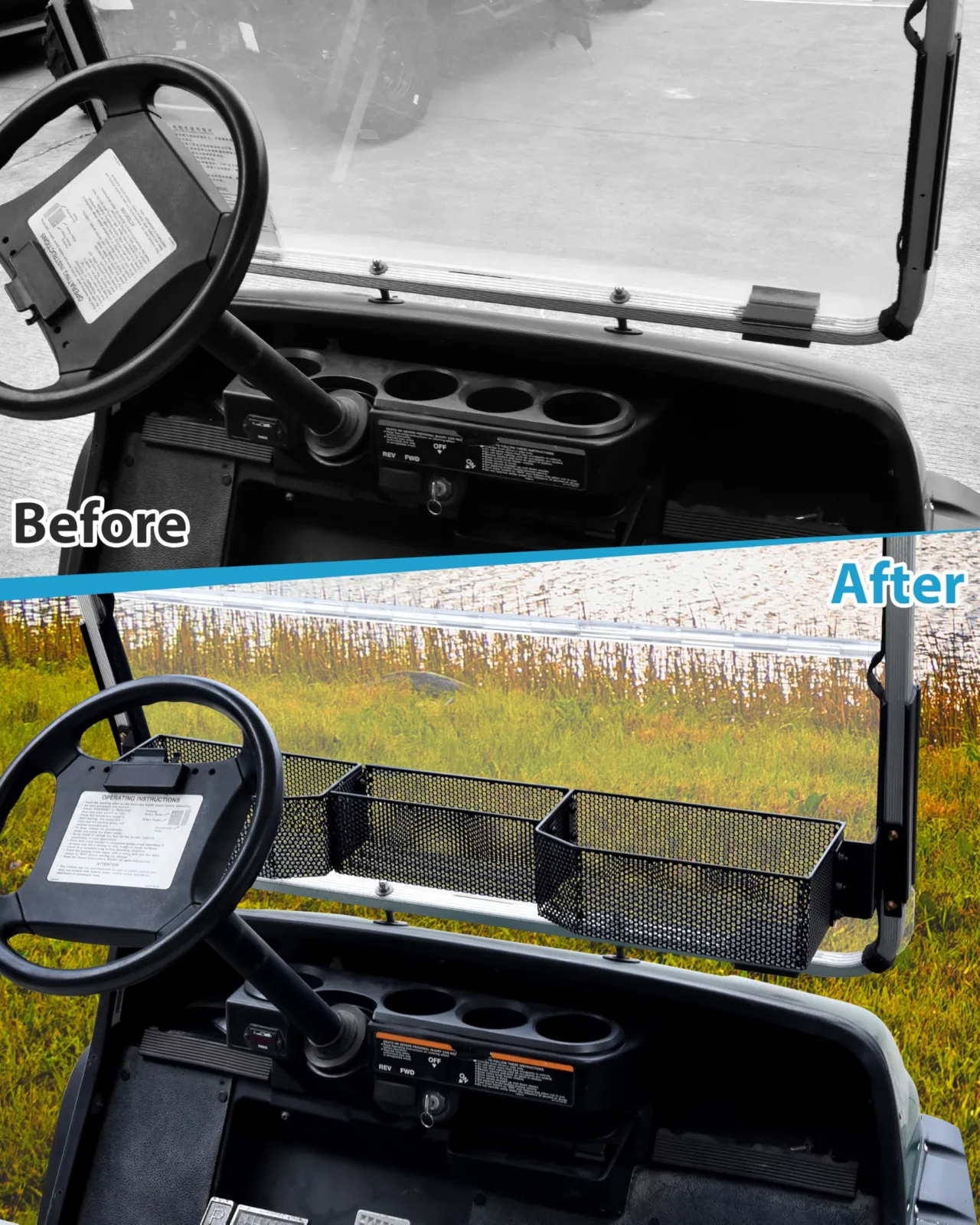 SAUTVS Storage Basket for Yamaha G14-G22 Golf Carts image 2