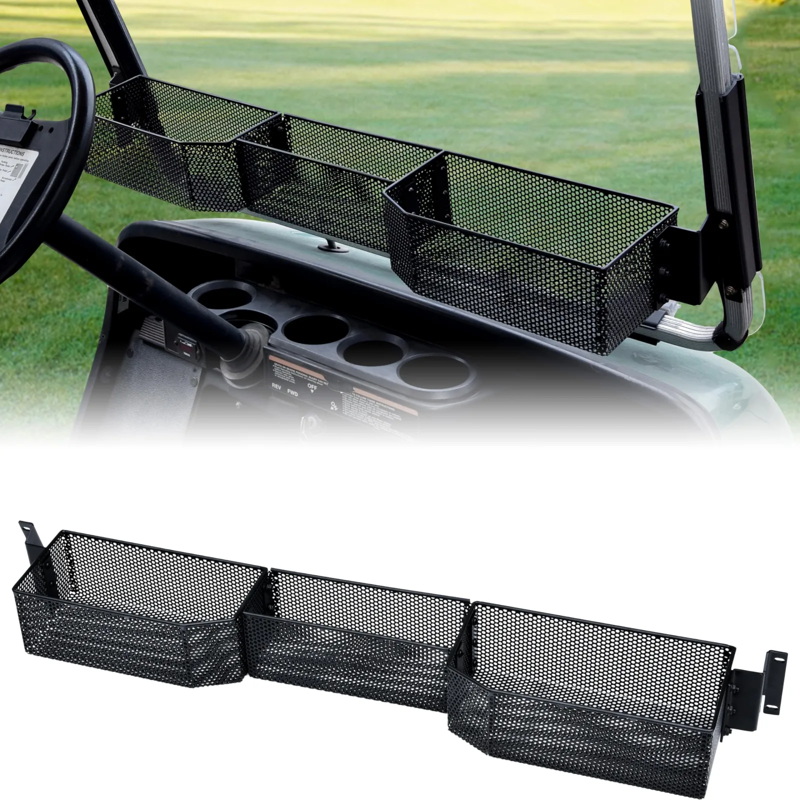 SAUTVS Storage Basket for Yamaha G14-G22 Golf Carts