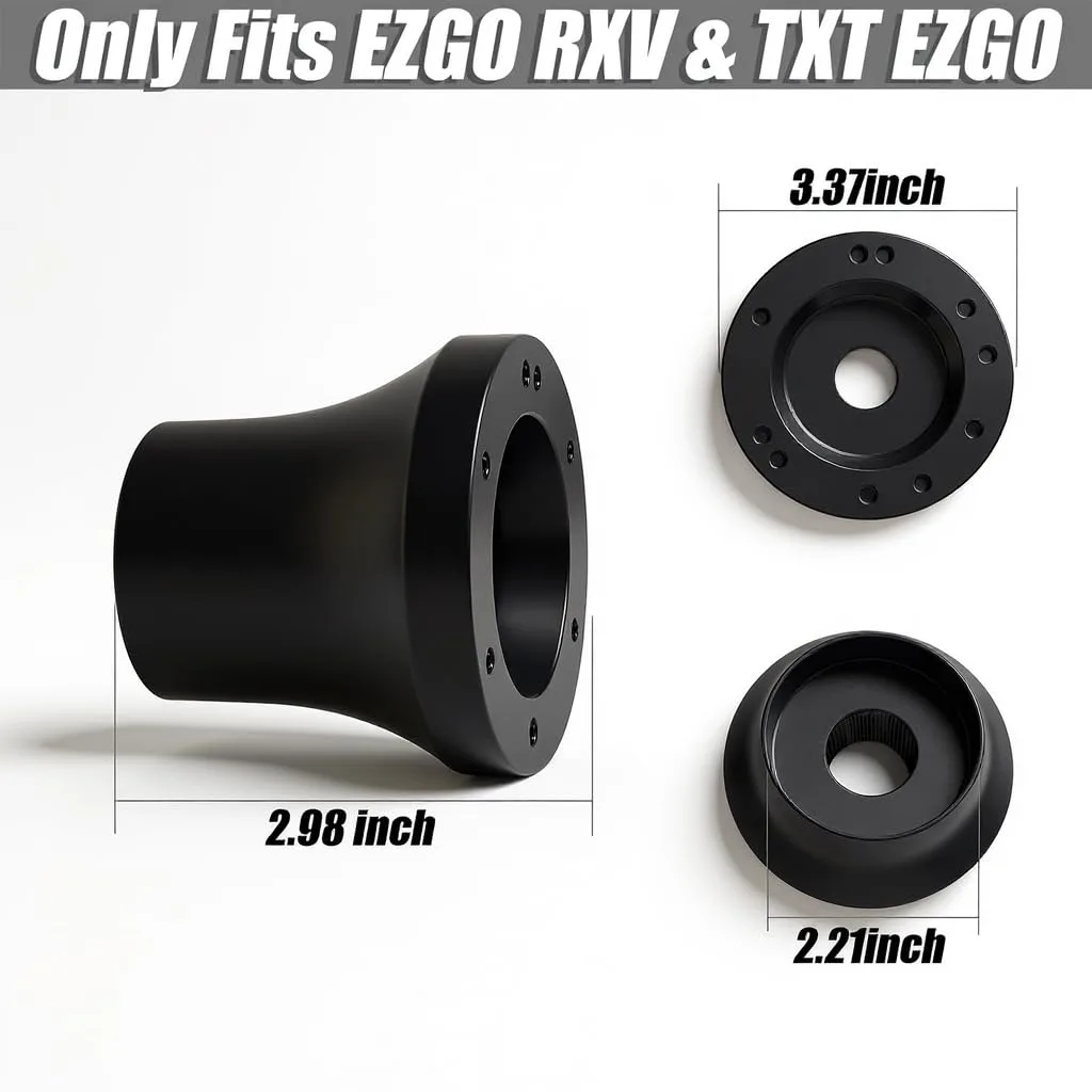 HOGUCAL E-Z-GO Golf Cart Steering Wheel Adapter image 3