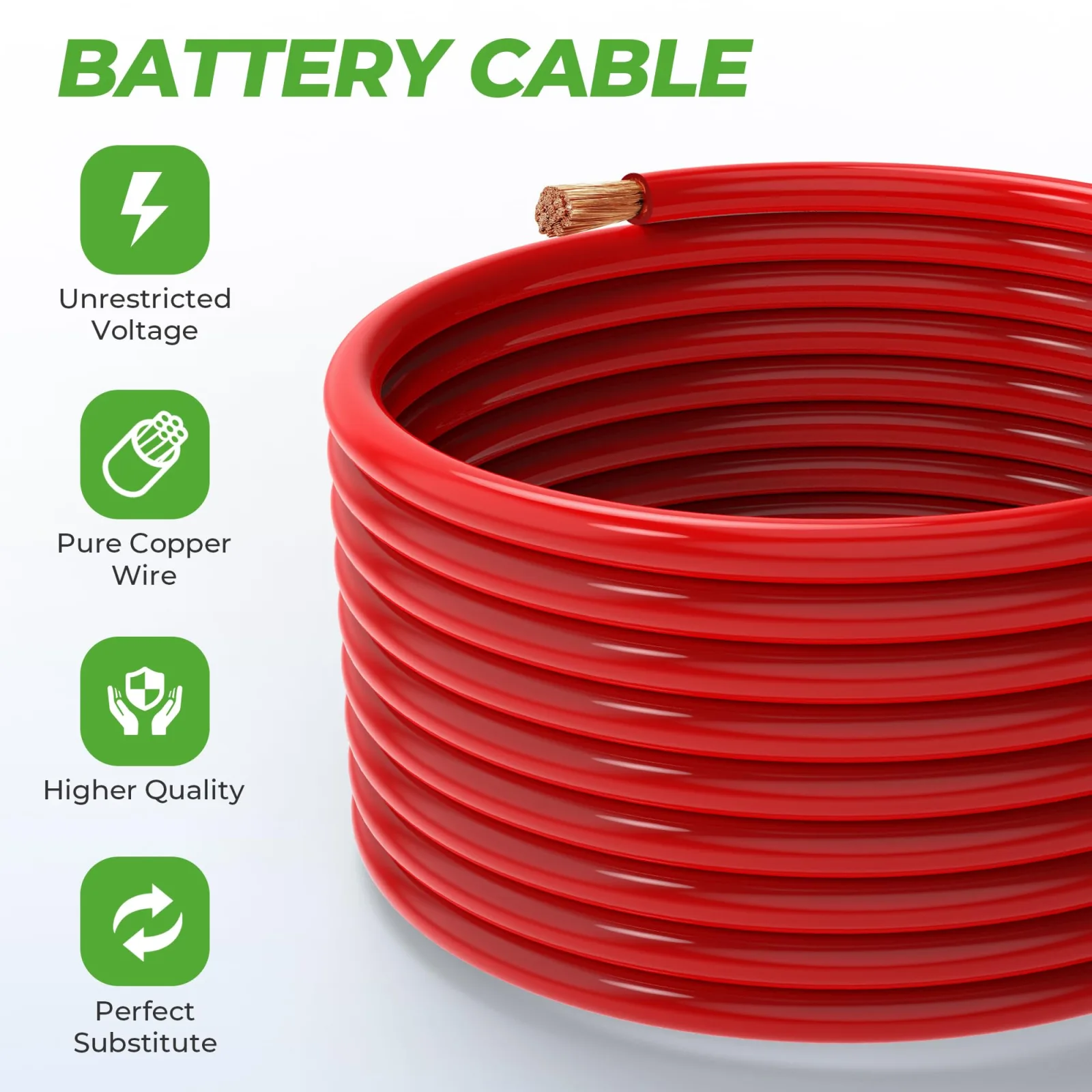 10L0L 48V Battery Cables for Club Car DS & Precedent image 3