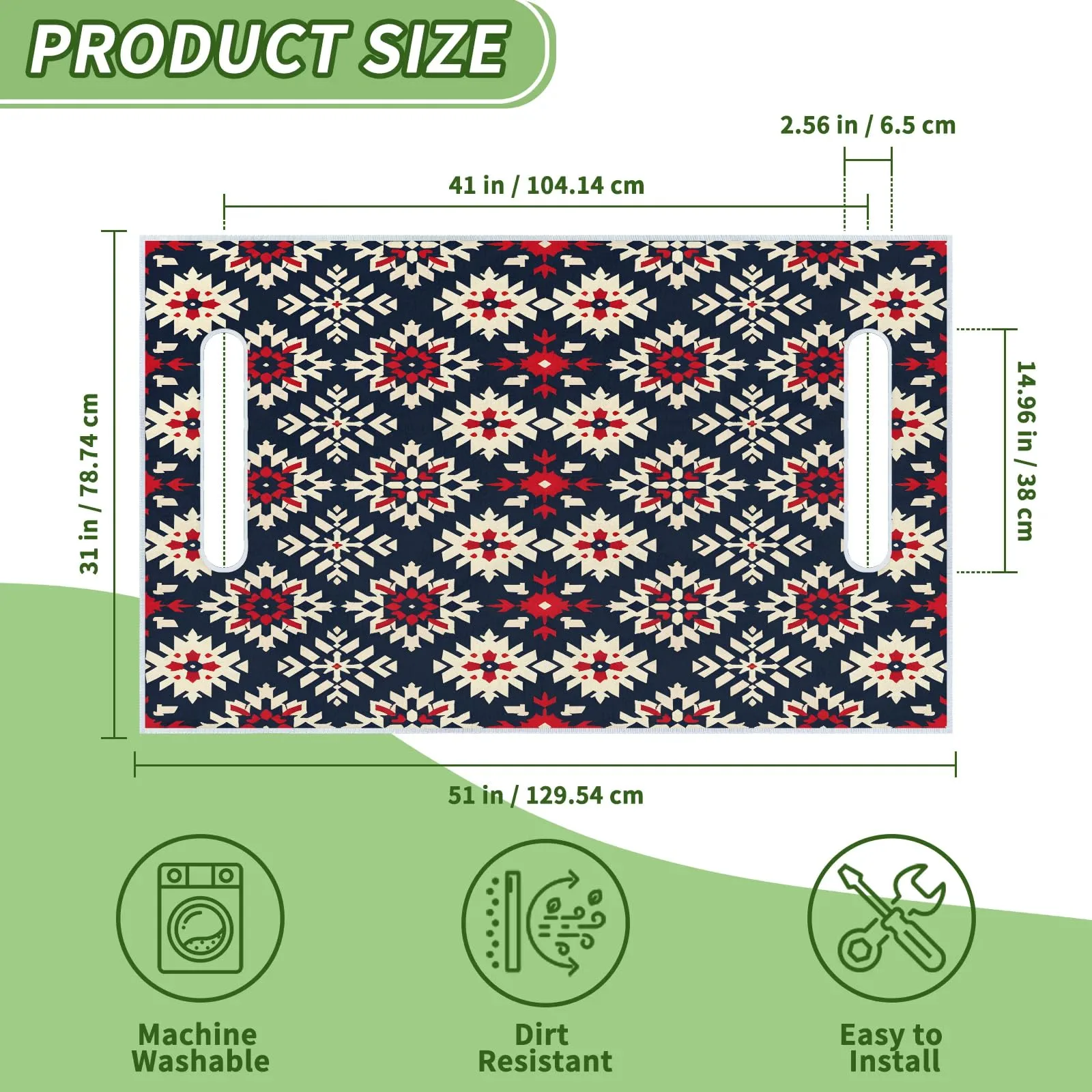 Tiveruda Golf Cart Seat Cover for Double Seats, 51 x 31 in image 2