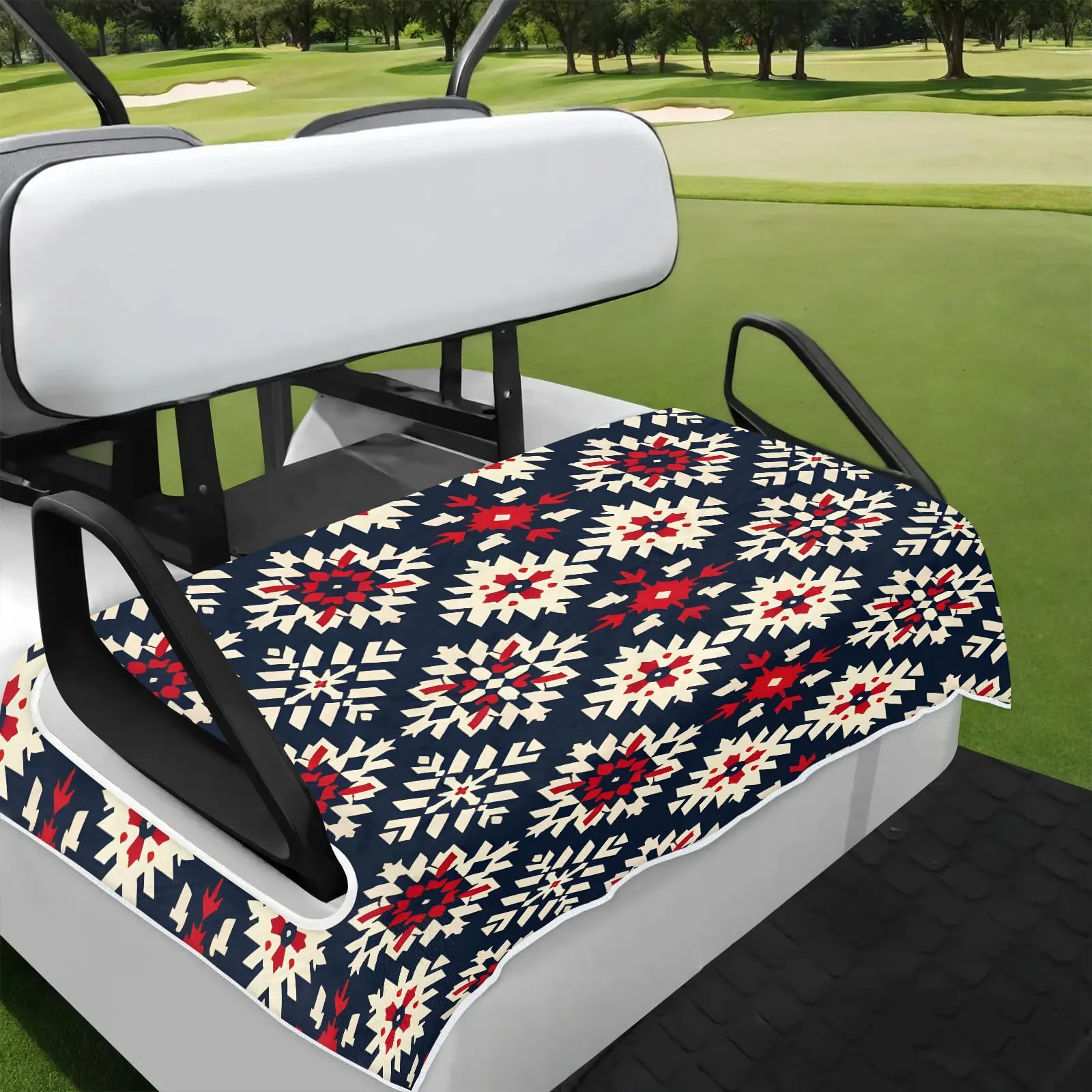 Tiveruda Golf Cart Seat Cover for Double Seats, 51 x 31 in