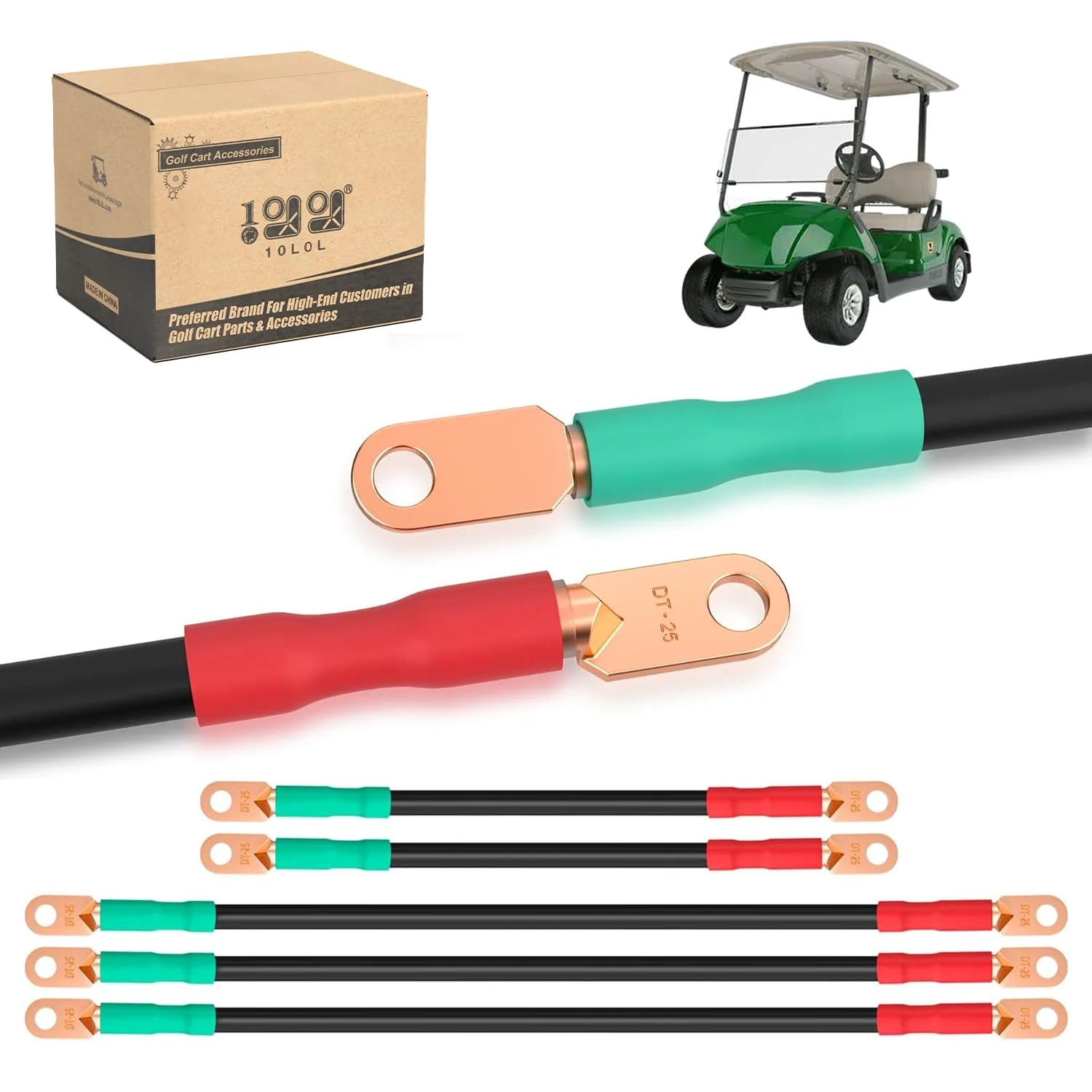 10L0L Battery Cable Set for Yamaha G14 G16 36V