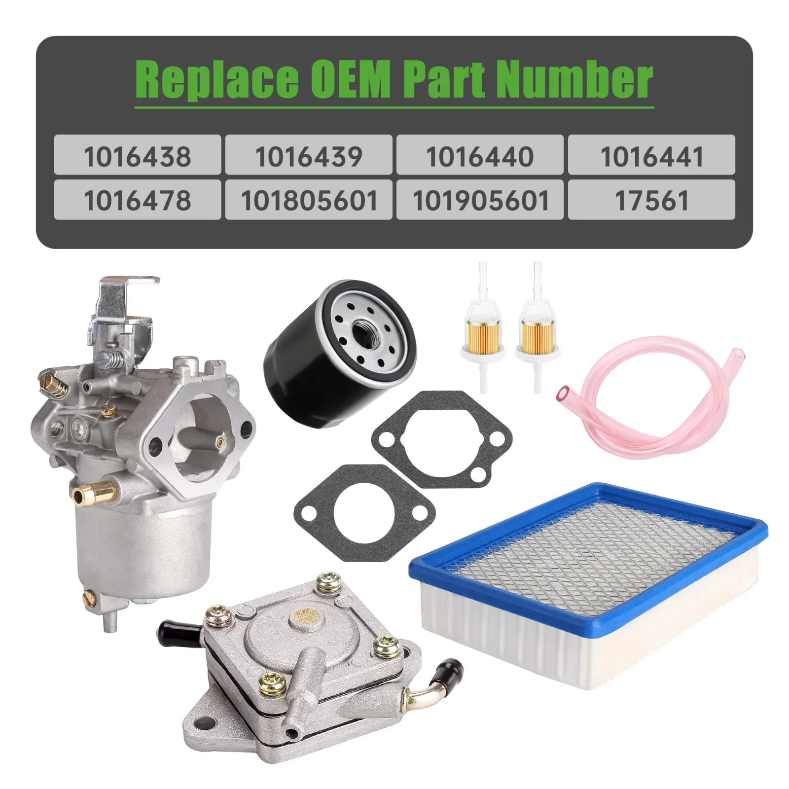 10L0L Club Car FE290 Carburetor Fuel Pump Tune-Up Kit image 3