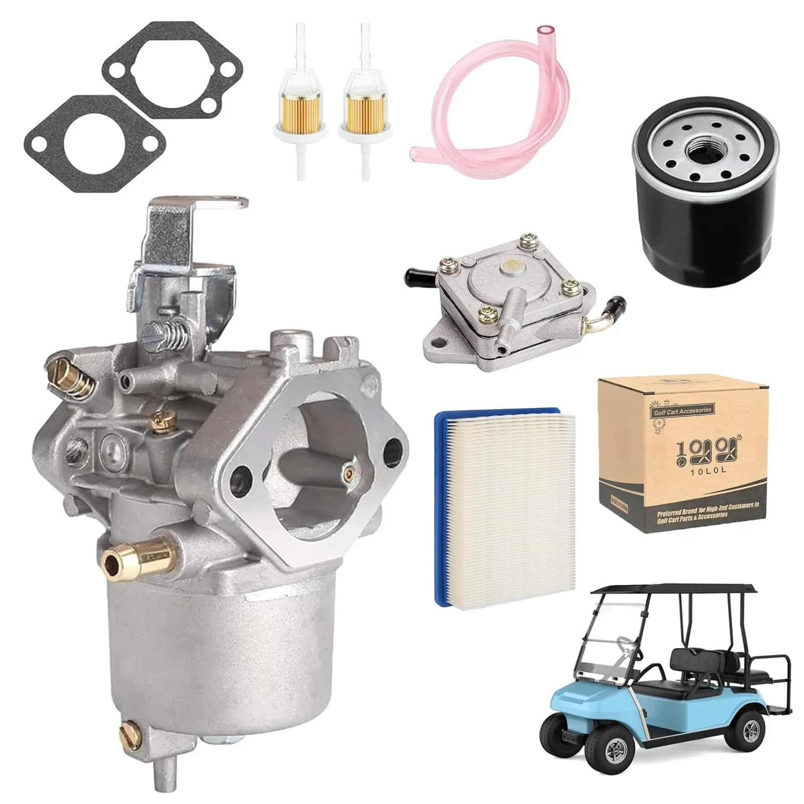 10L0L Club Car FE290 Carburetor Fuel Pump Tune-Up Kit