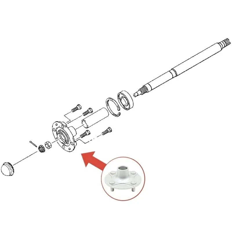 JPPJNDM Rear Wheel Hub for Yamaha G29 Golf Cart image 4