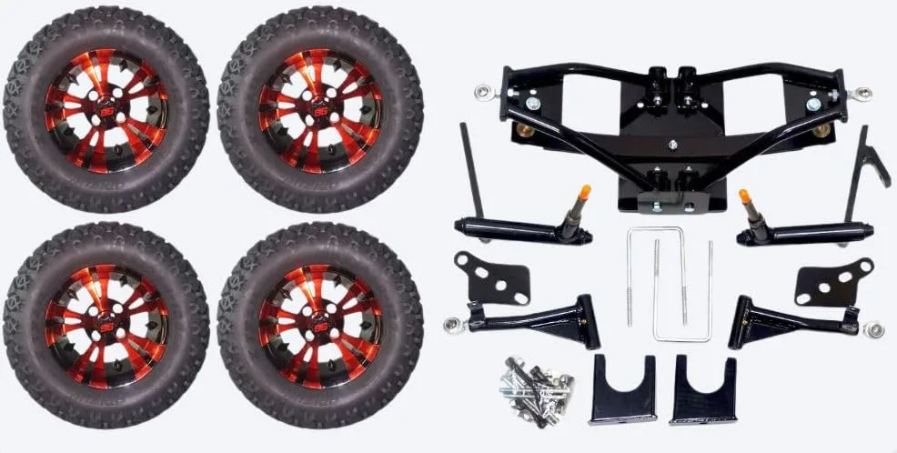 3G 6-Inch Lift Kit with Wheels for Club Car DS 2004+