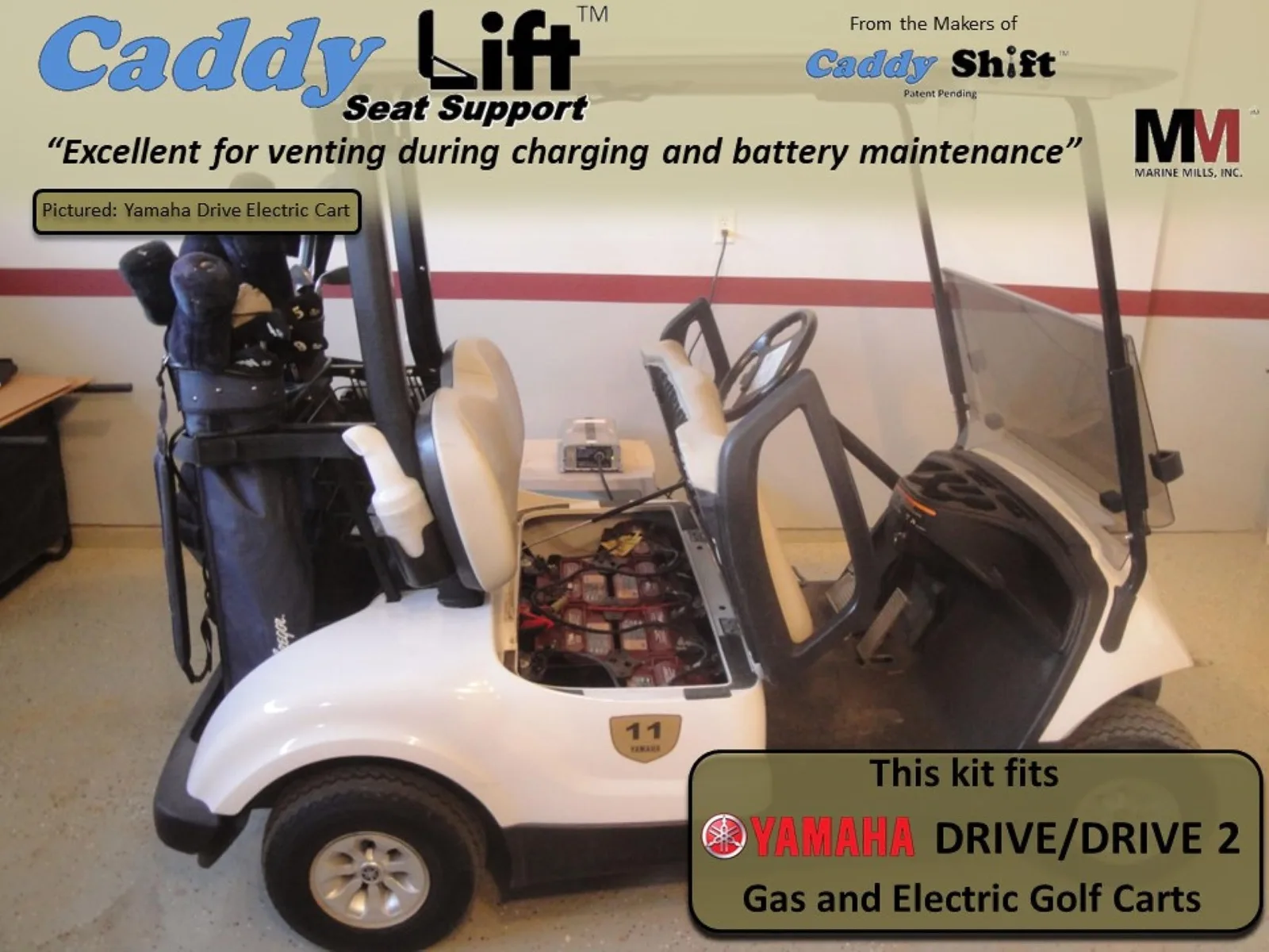 Caddy Shift Lift Seat Support for Yamaha Drive and Drive 2 image 3