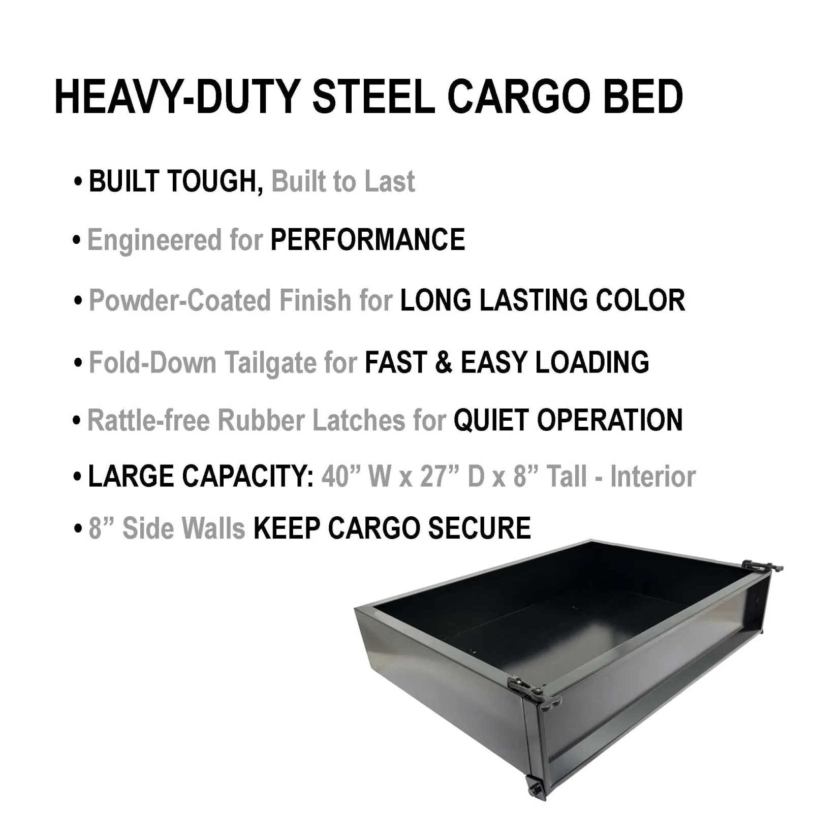 Performance Plus Carts Club Car DS Cargo Box Kit 1982-2000.5 image 2