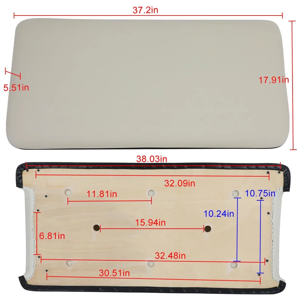 OCPTY Club Car DS Front Seat Cushion White image 3