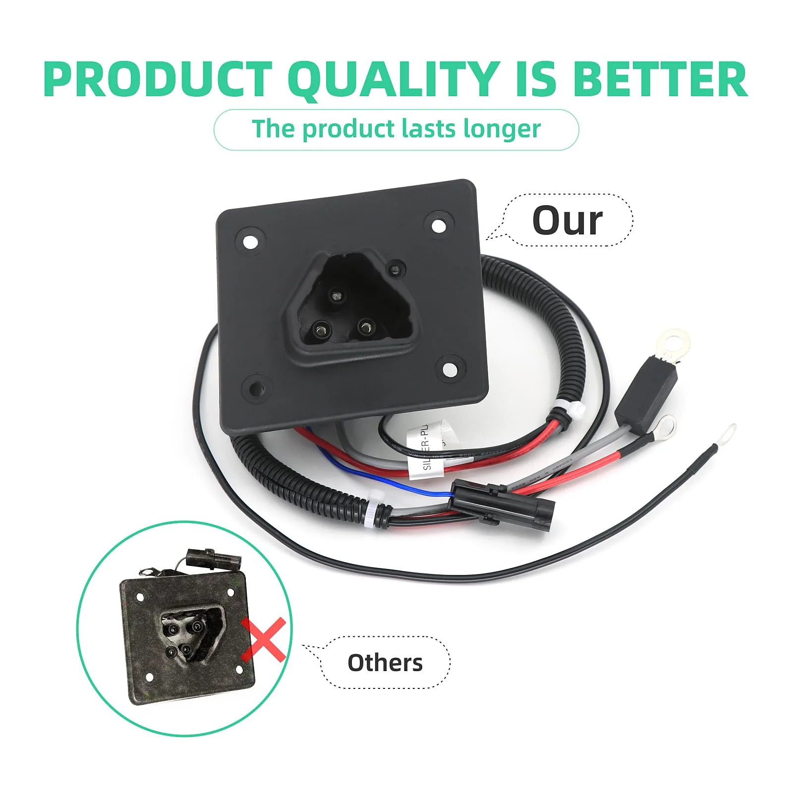 DIYOLFALL 48V Charger Receptacle for E-Z-GO RXV image 4