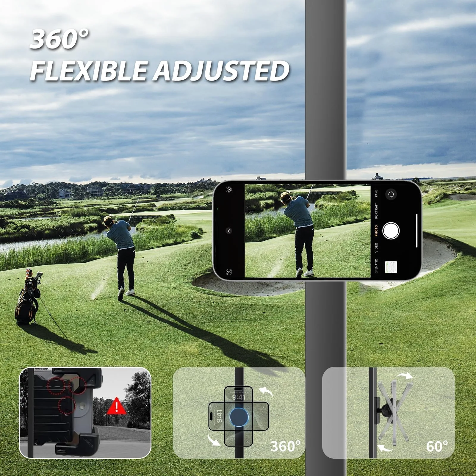 iLSKW MPH02 Magnetic Golf Cart Phone Holder image 4