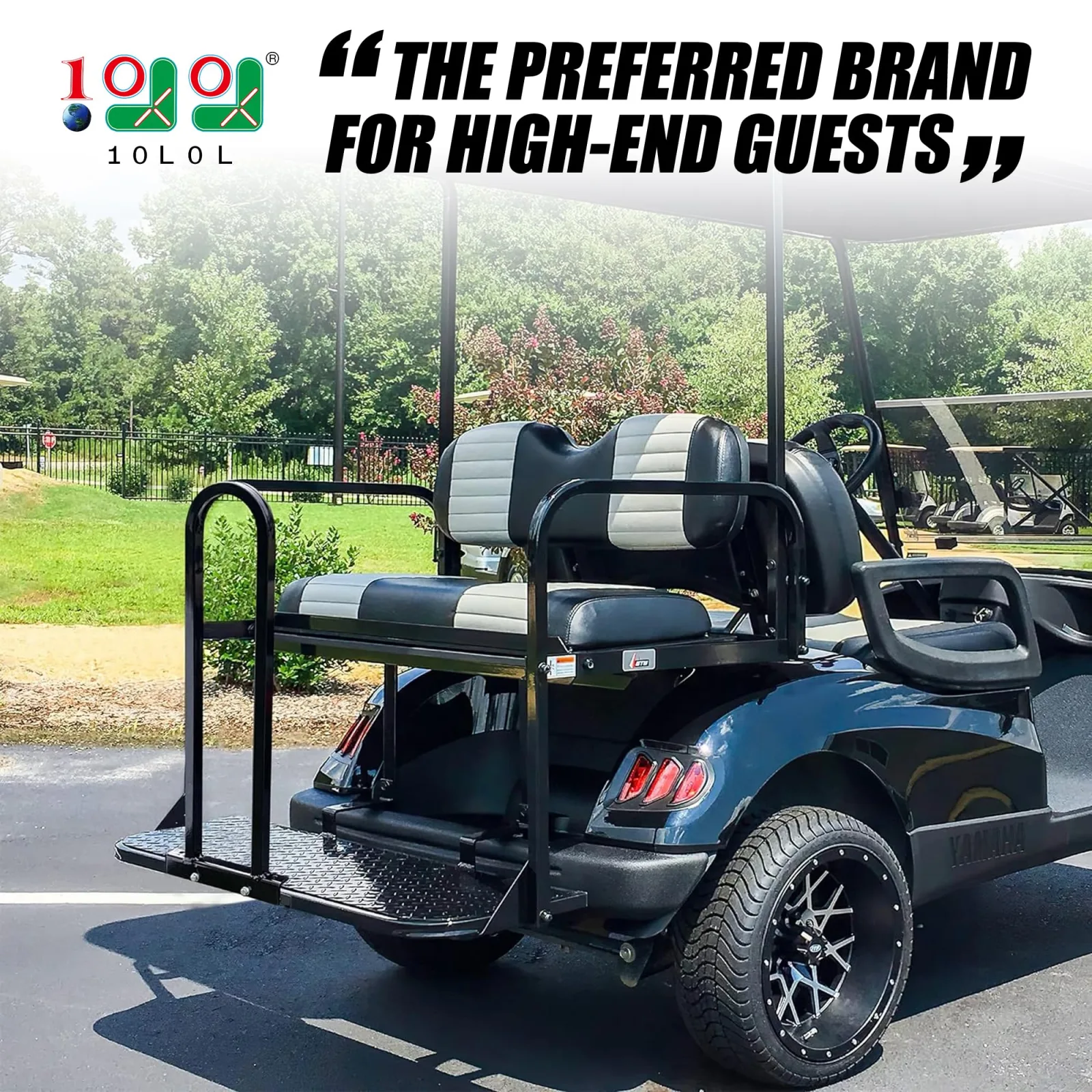 10L0L Golf Cart Rear Seat Safety Grab Bar image 2