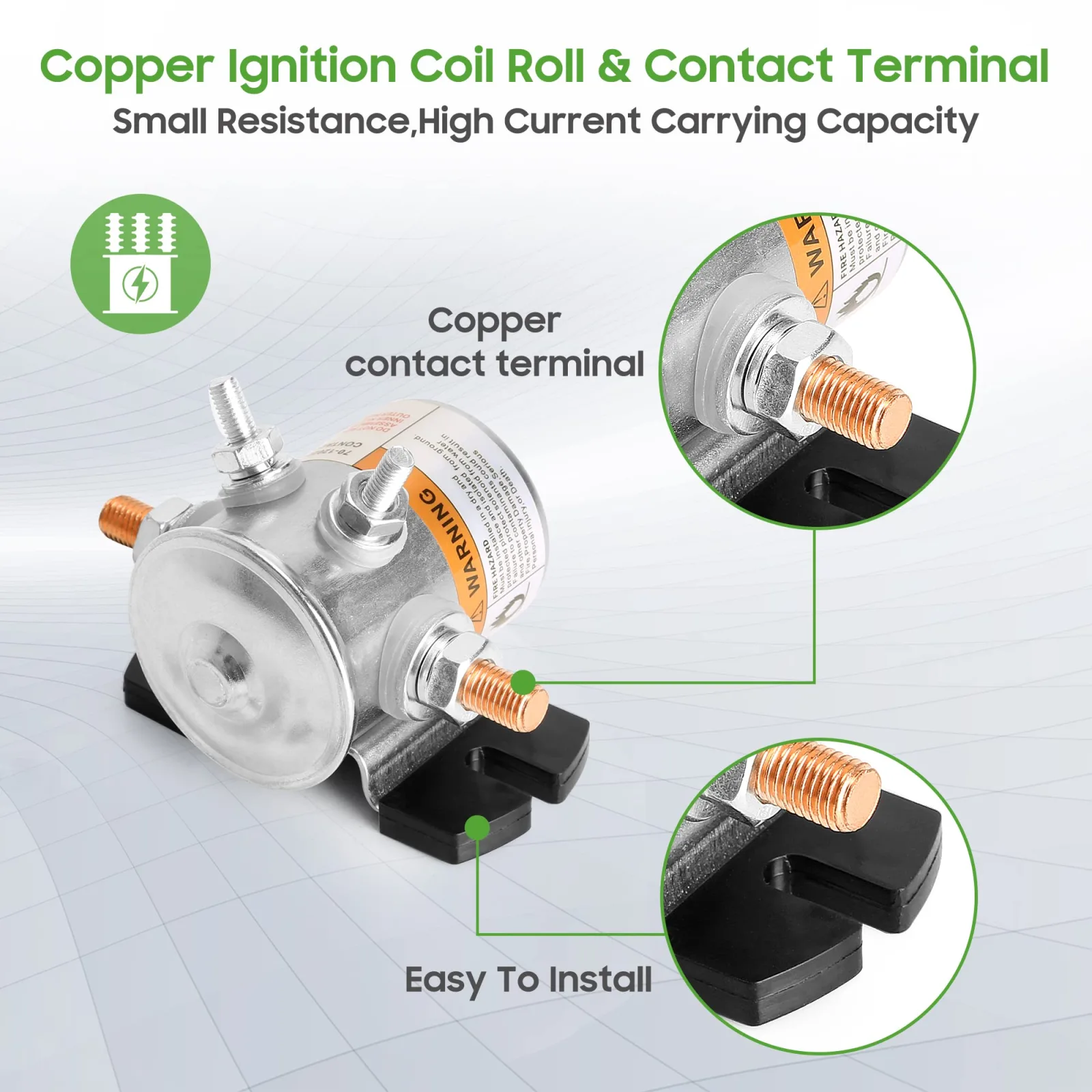 10L0L 36V Solenoid Relay Kit for E-Z-GO 1980-2010 image 4