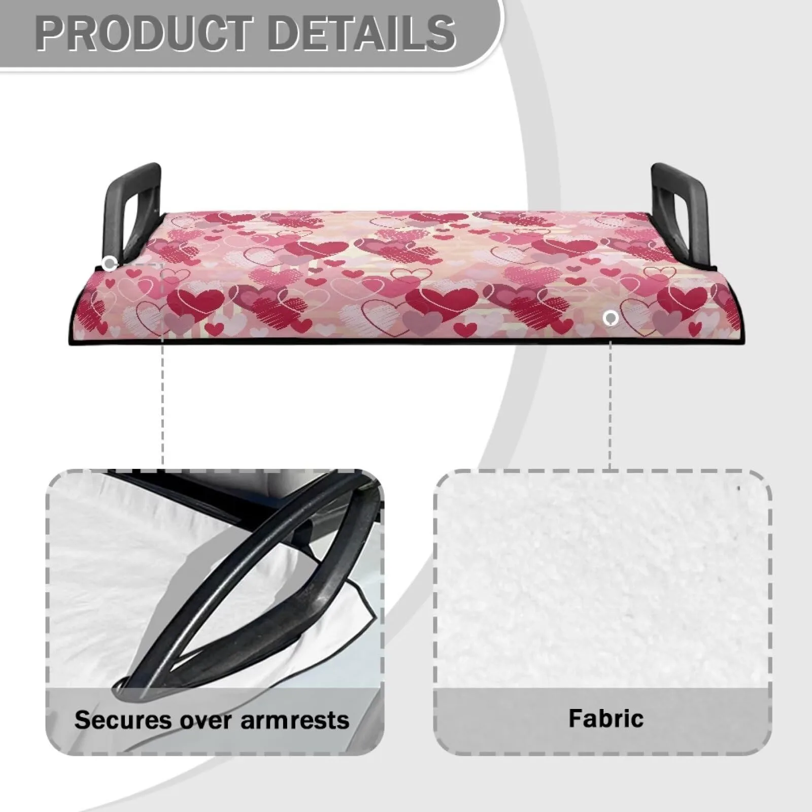 Yewattles Universal Golf Cart Seat Cover - Valentine Love image 4