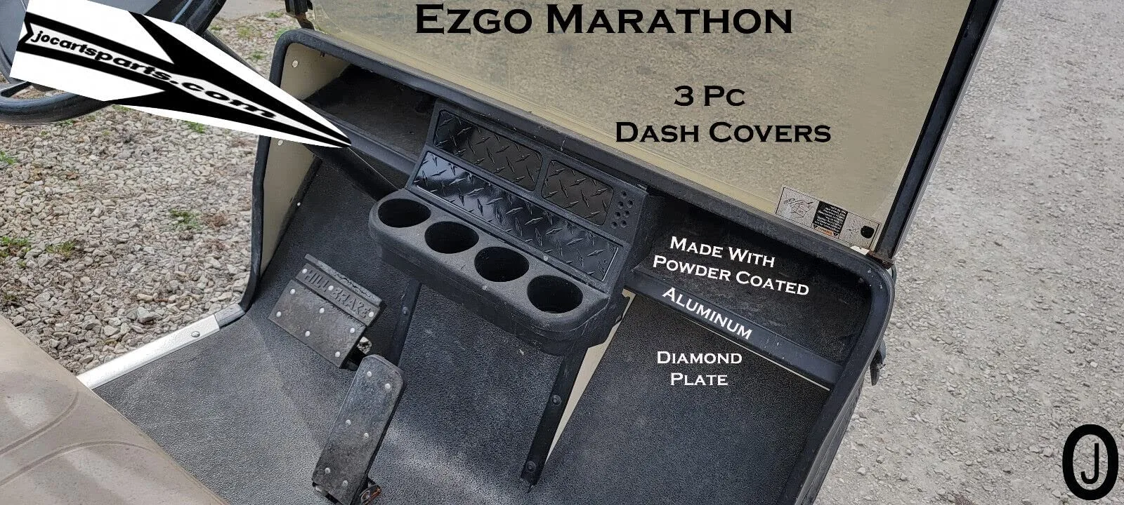 J & O E-Z-GO TXT 3-Piece Dash Cover Set 1994.5-2013 image 3