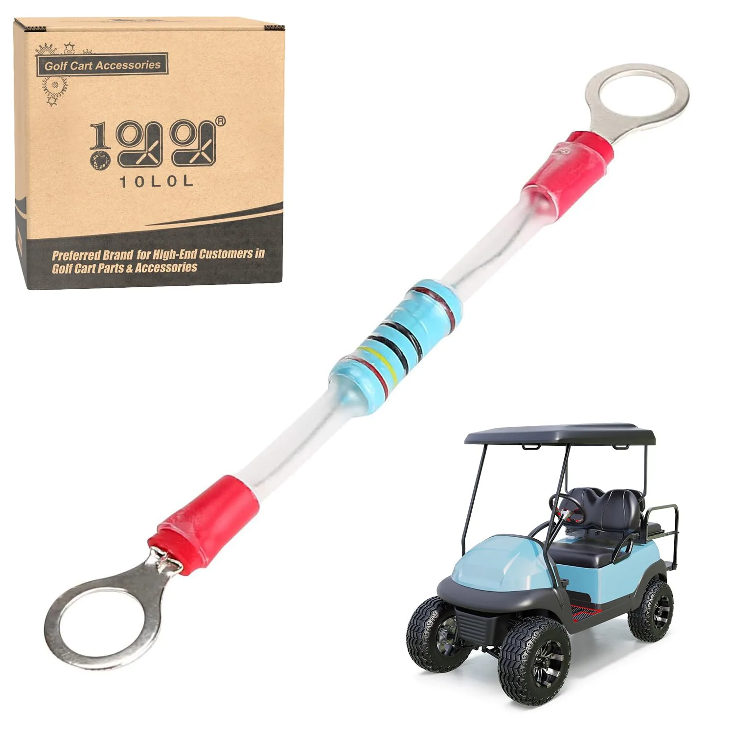 10L0L Golf Cart Solenoid Resistor for EZGO, Club Car & Columbia