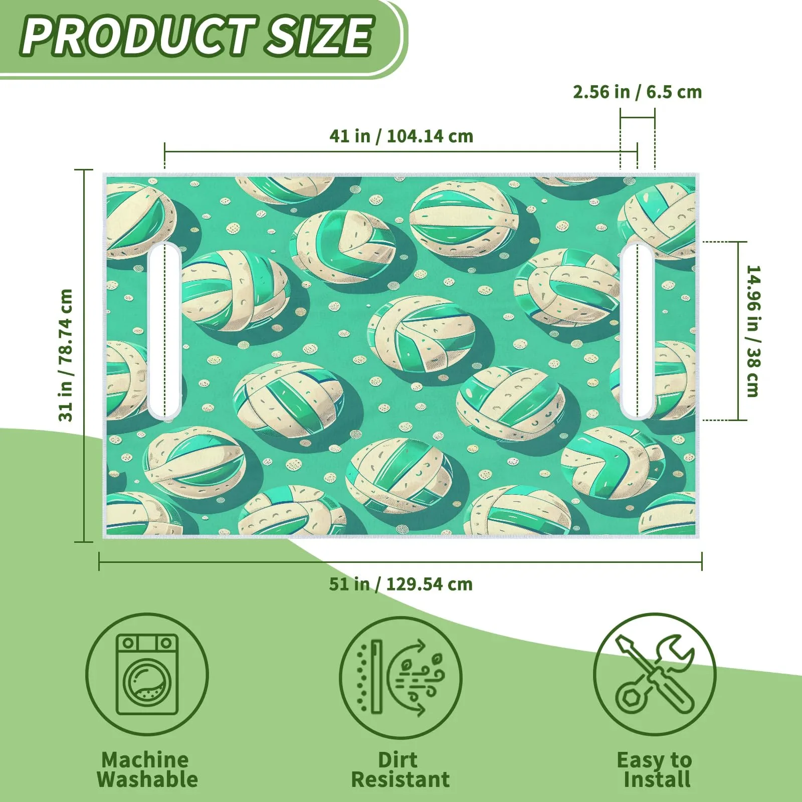 Tiveruda Golf Cart Seat Cover for Double Seats, 51 x 31 in image 2