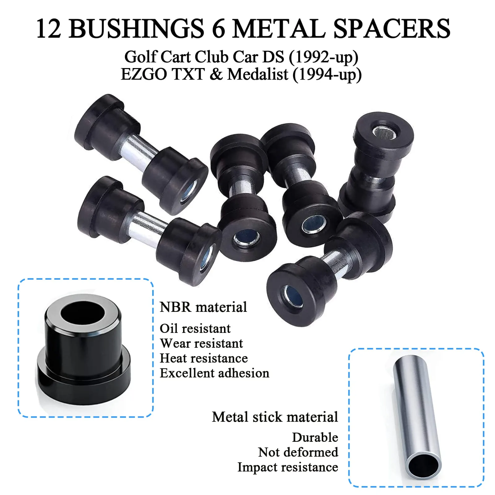 10L0L Rear Shackle Kit for Club Car Precedent 2004-2013 image 3