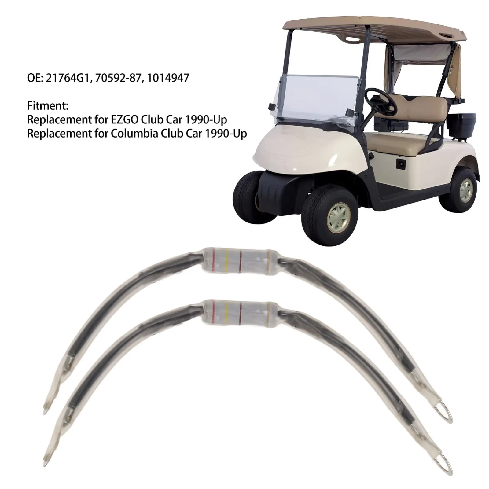 KIMISS Solenoid Resistor Assembly for Club Car & E-Z-GO image 2