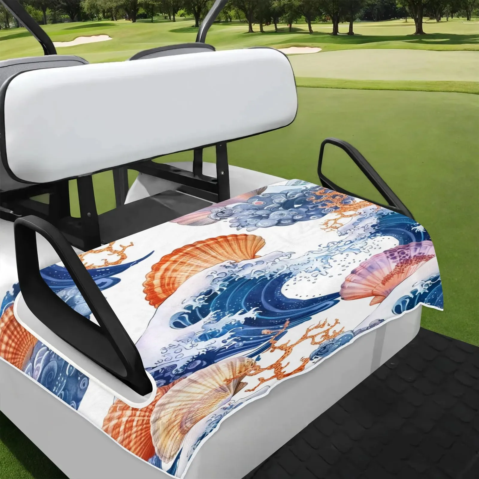 Tiveruda Golf Cart Seat Cover for Double Seats, 51 x 31 in