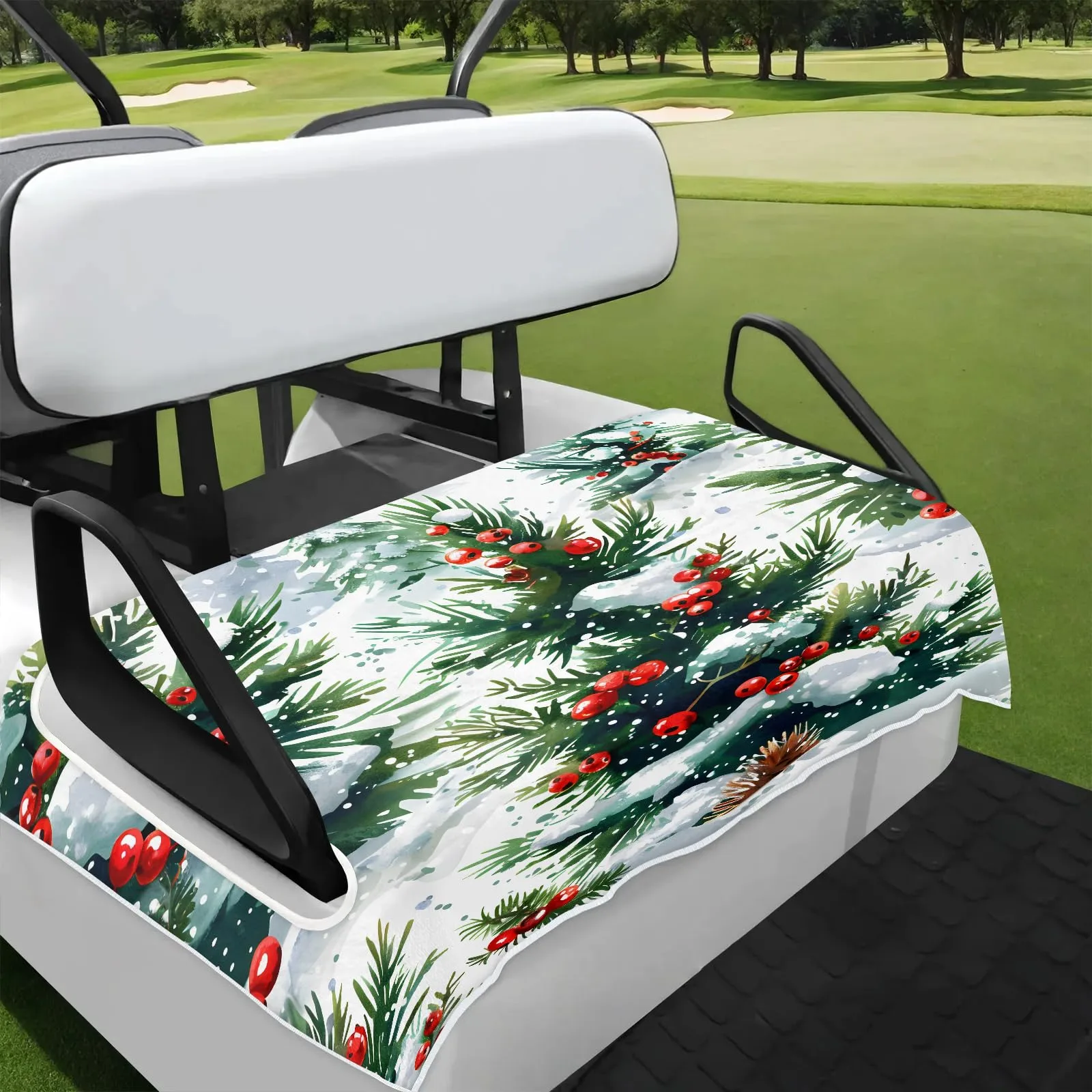 Tiveruda Golf Cart Seat Cover for Double Seats, 51 x 31 in