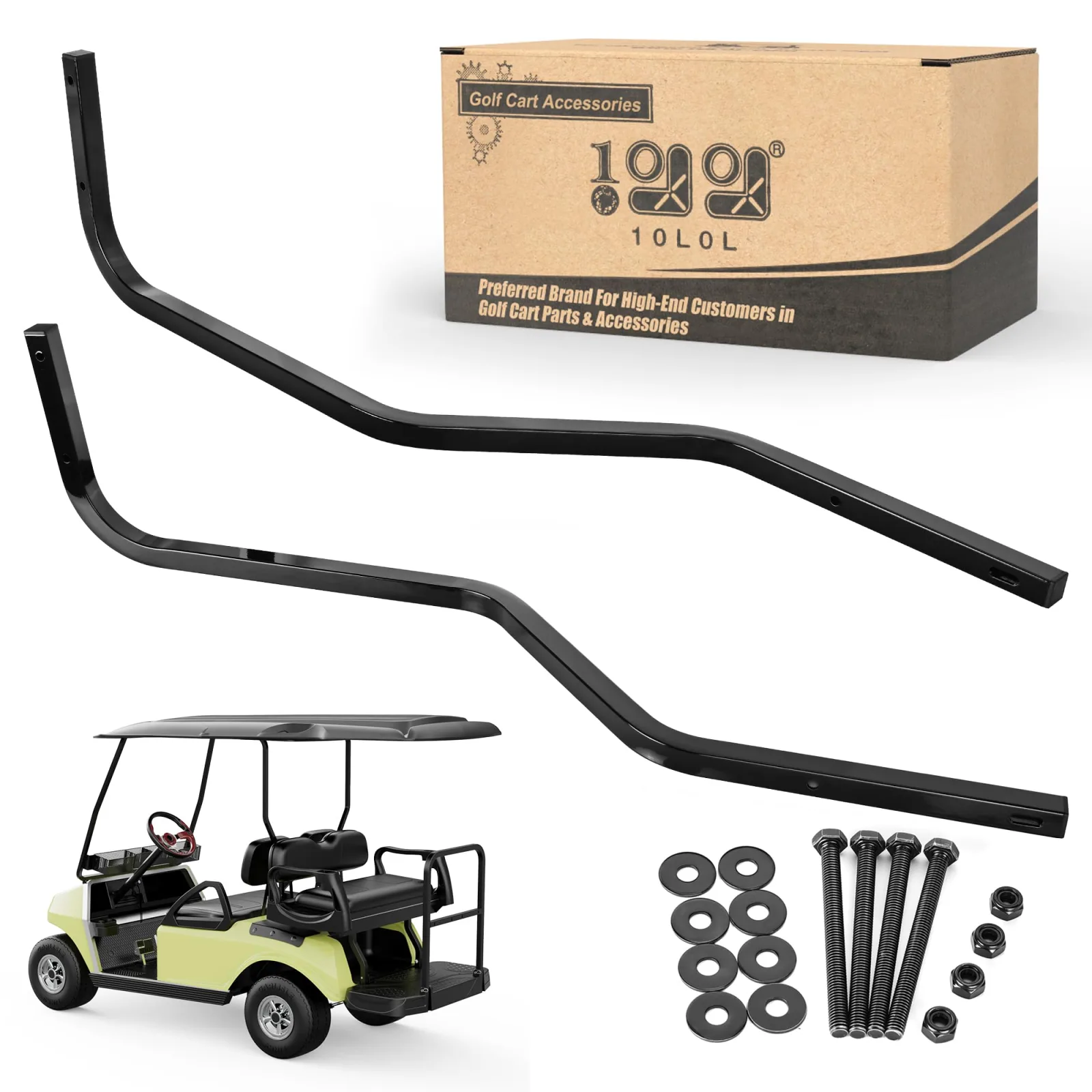 10L0L Rear Strut Brackets for Club Car DS 88-Inch Roof